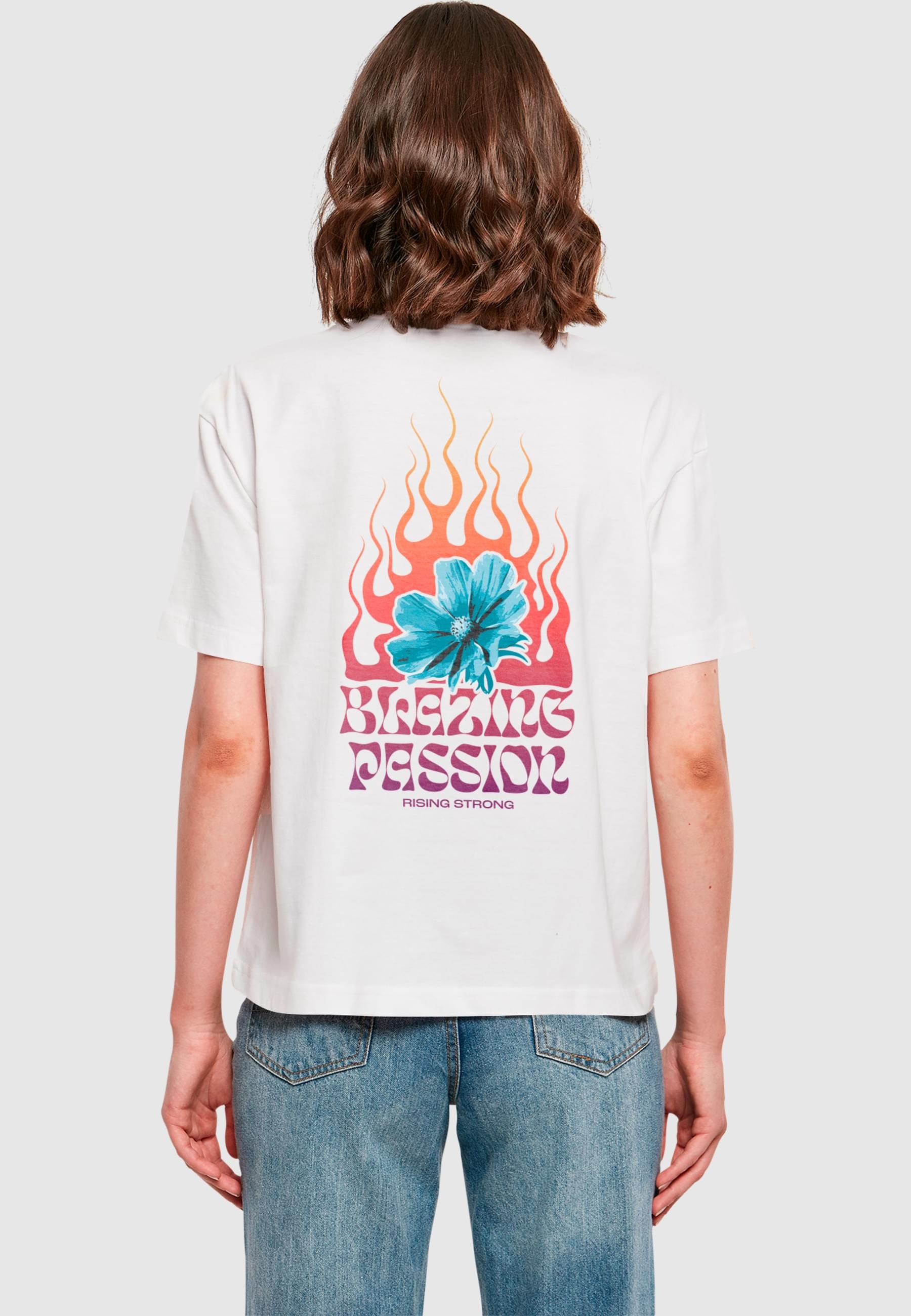 Miss Tee T-Shirt »Miss Tee Damen Blazing Passion Tee«, (1 tlg.)