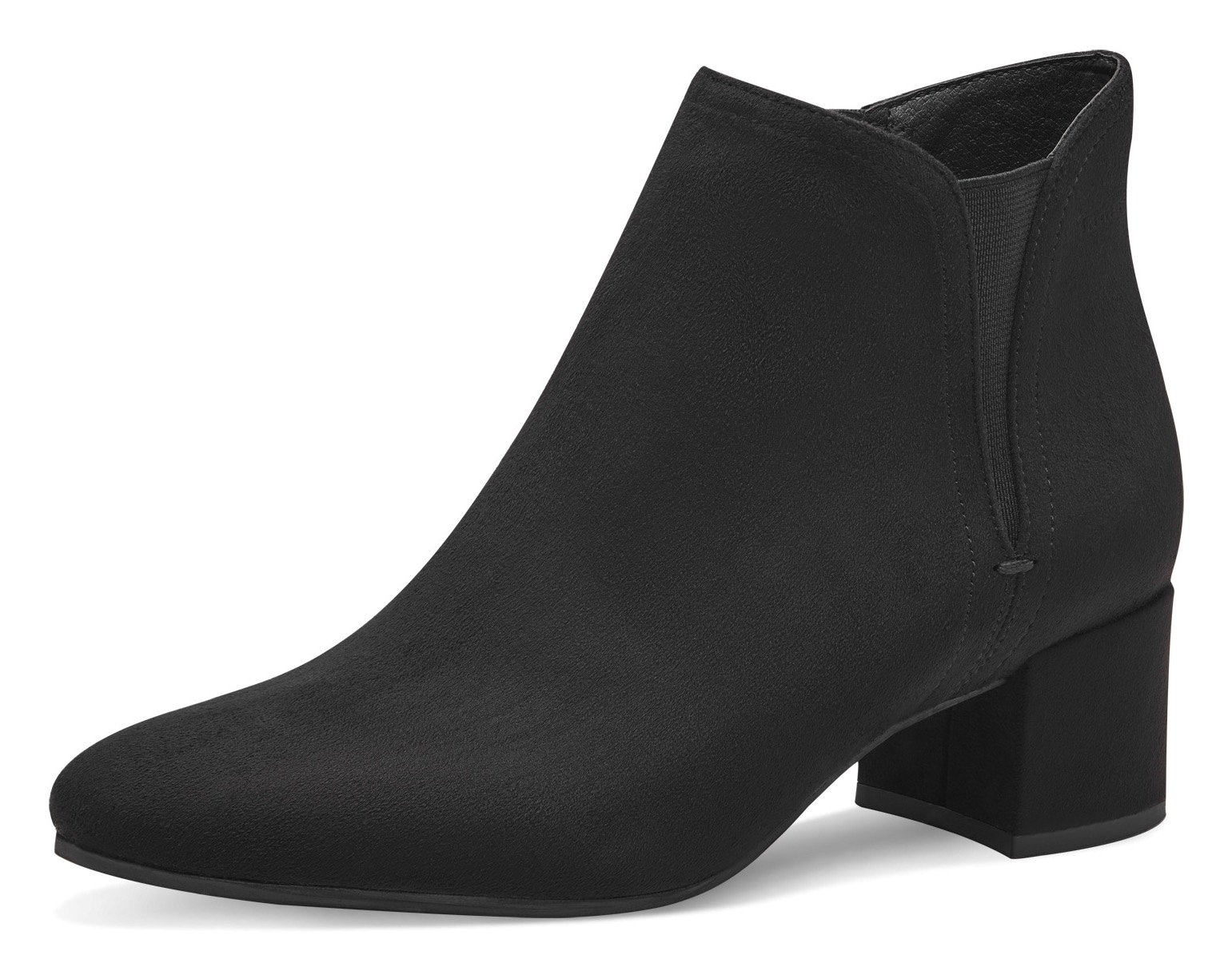 Tamaris Stiefelette, Blockabsatz, Businessschuh, Ankleboots mit Stretcheinsatz