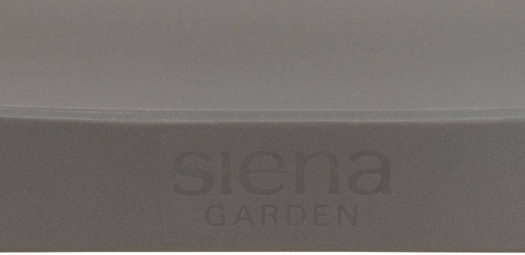 Siena Garden Gartensessel »Square 2er Set Stapelstuhl grau« Set, 2 Stk. tlg. Gestell, Polypropylen/Glasfaser