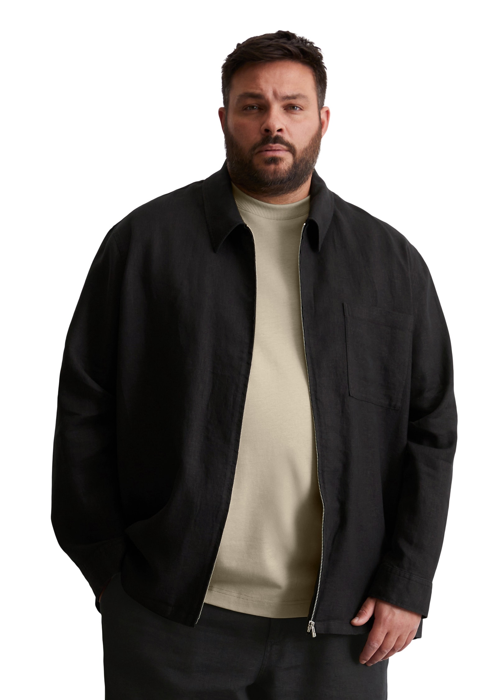 Marc OPolo Kurzjacke "aus reinem Leinen", ohne Kapuze günstig online kaufen