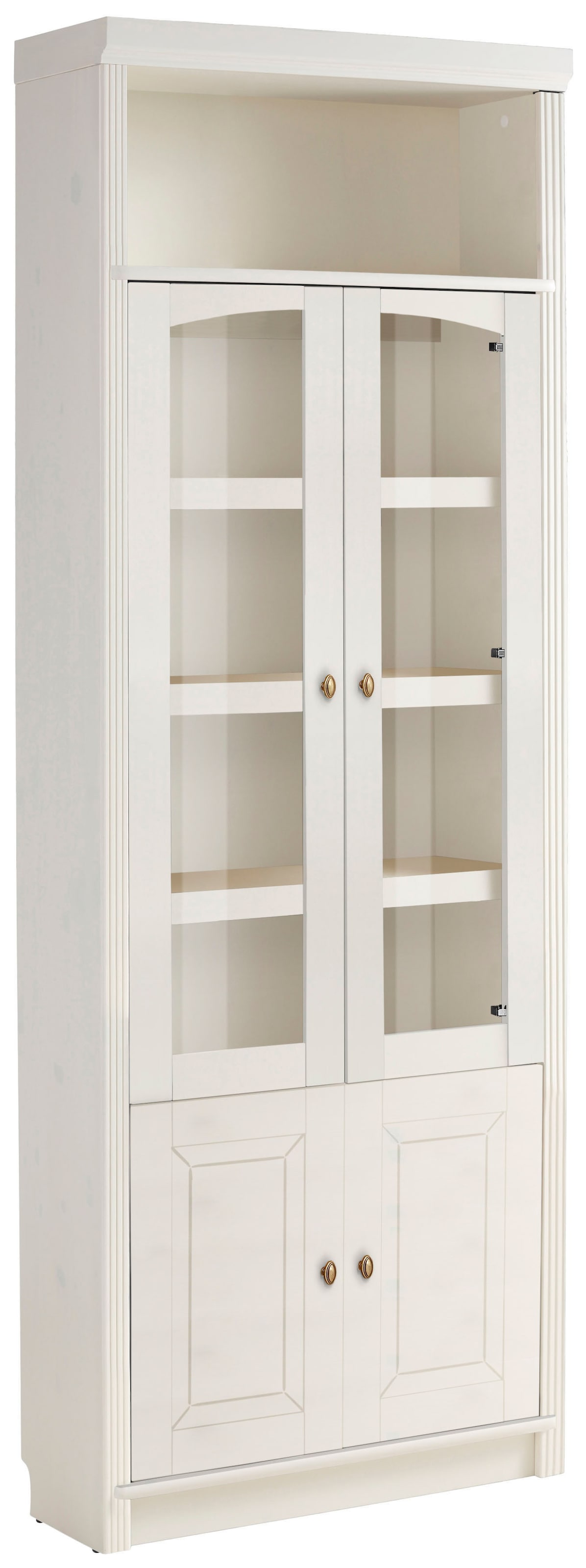 Home affaire Bücherregal "Soeren Vitrine mit 2 Glastüren, Breite/Tiefe: 80/ günstig online kaufen