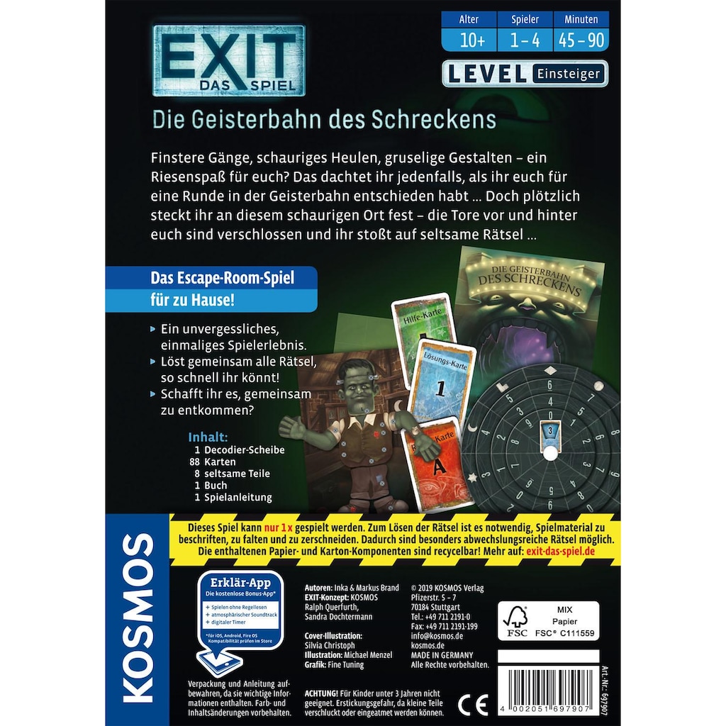 Kosmos Spiel »EXIT, Die Geisterbahn des Schreckens«