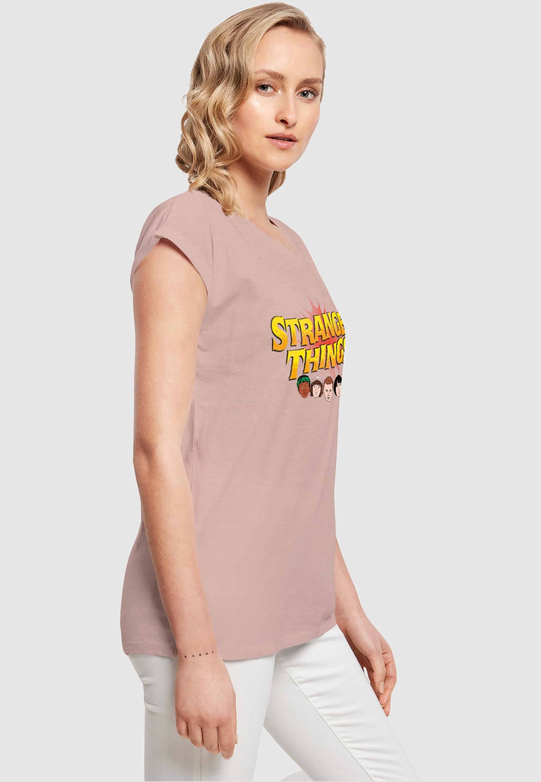 ABSOLUTE CULT T-Shirt »ABSOLUTE CULT Damen Ladies Stranger Things - Comic Heads T-Shirt«, (1 tlg.)