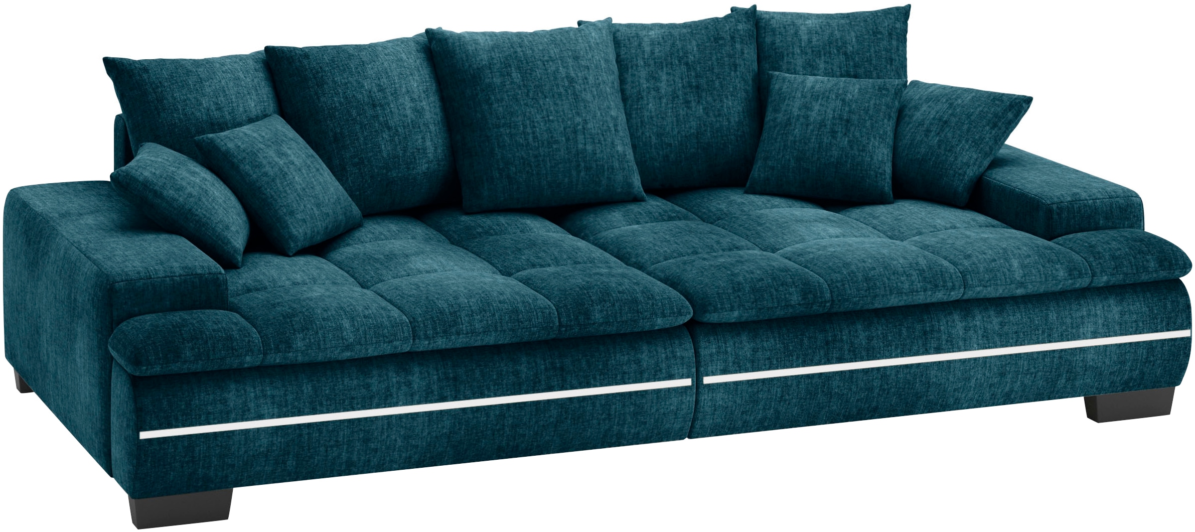 Mr. Couch Big-Sofa »Haiti II RGB-LED«, RGB-LED Beleuchtung, mit Handwerklich gearbeiteter Komfort-Steppung