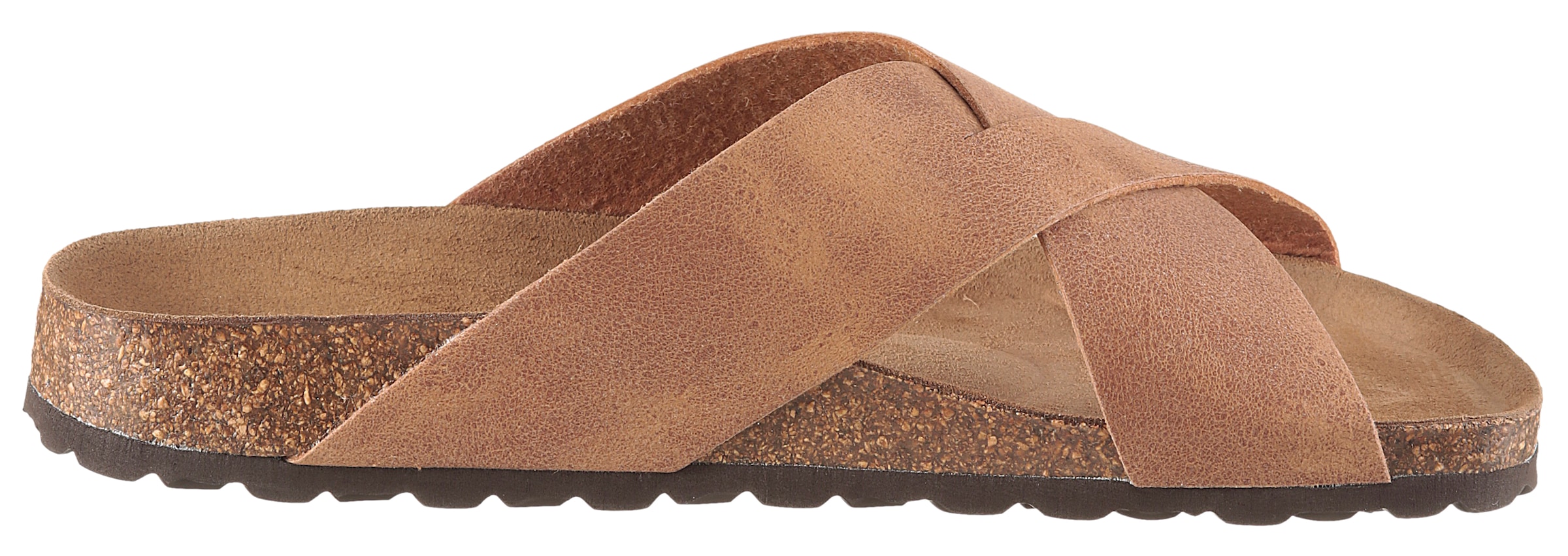 Man's World Pantolette  Sommerschuh, Strandschuh, Hausschuh mit Fußbett