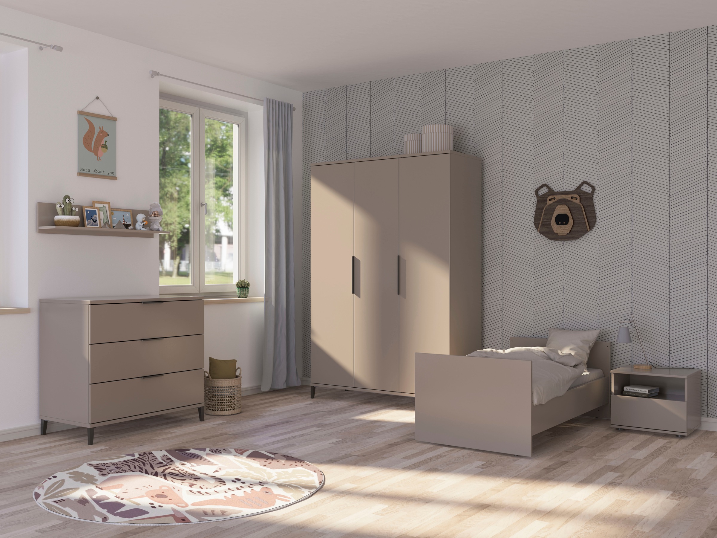 PAIDI Umbauseiten »NEA, by PAIDI«, Umbau vom Babybett zum Kindersofa/Juniorbett
