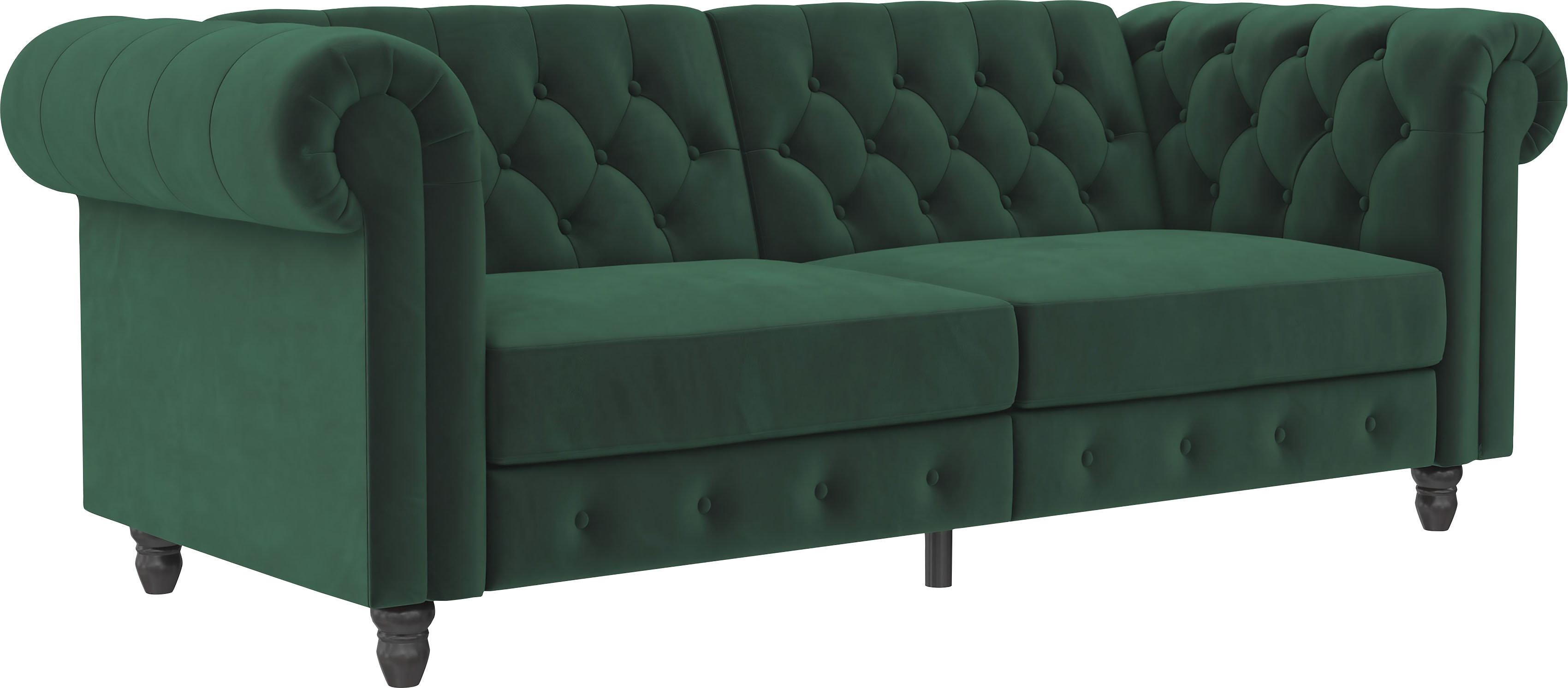 Thumbnail - Dorel Home 3-Sitzer "Felix, Schlafsofa 236 cm, (Liegefläche 108x190cm), Rückenlehne", 3-fach verstellbar, Velours, Kunst...