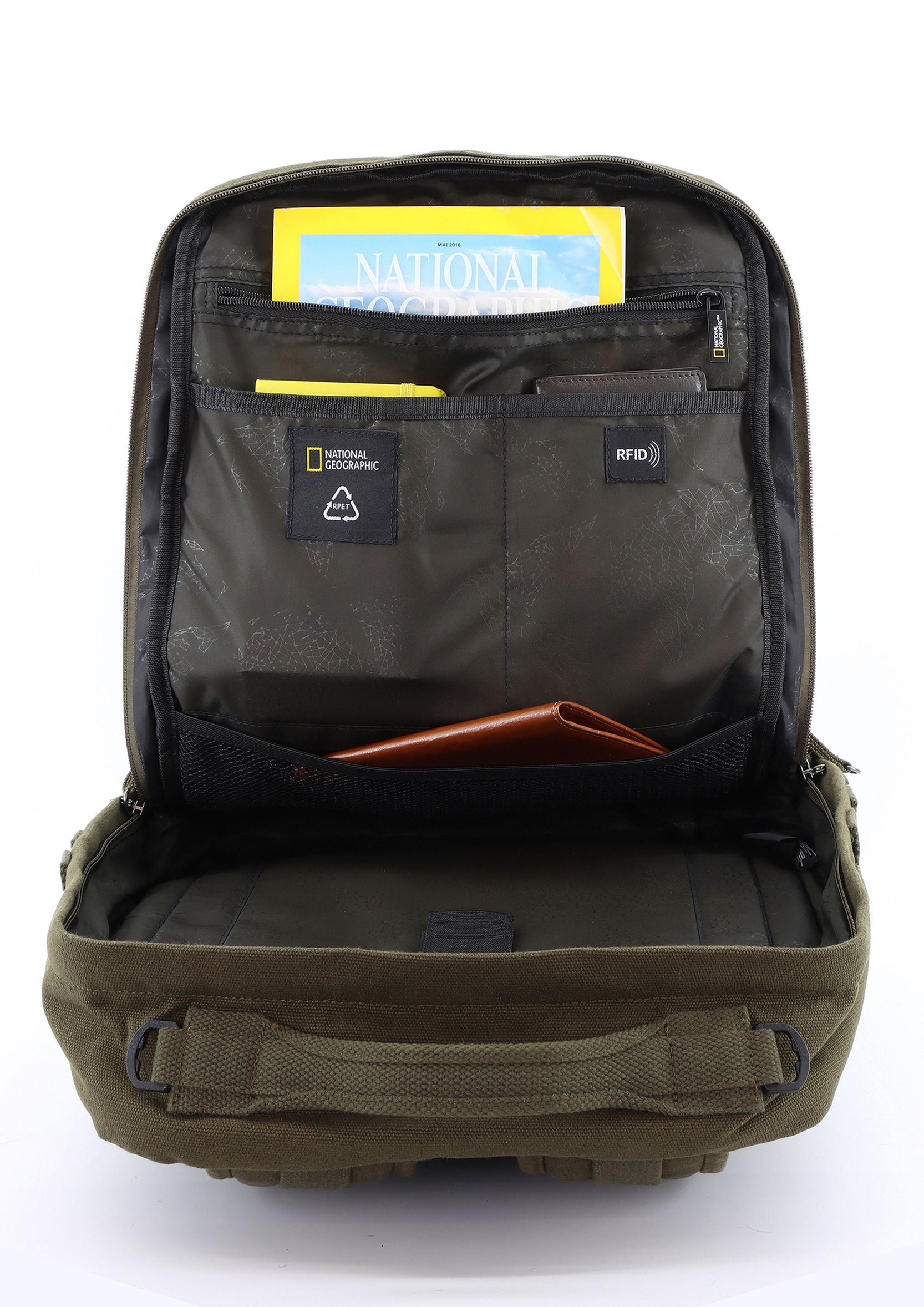 NATIONAL GEOGRAPHIC Sportrucksack "Milestone" aus recycelten PET-Flaschen