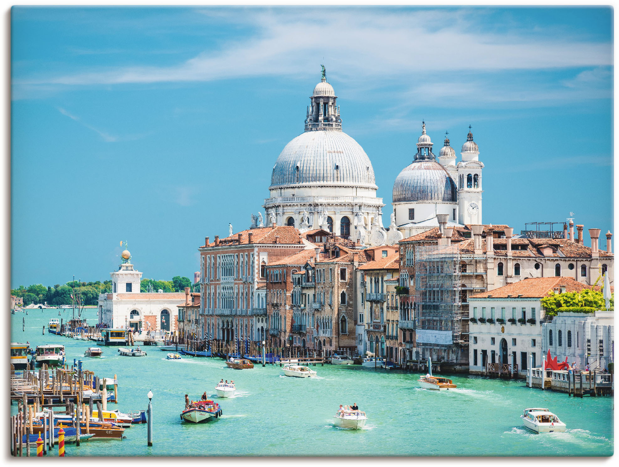 Artland Leinwandbild "Venedig" Italien 1 Stk. tlg. auf Holzrahmen gespannt