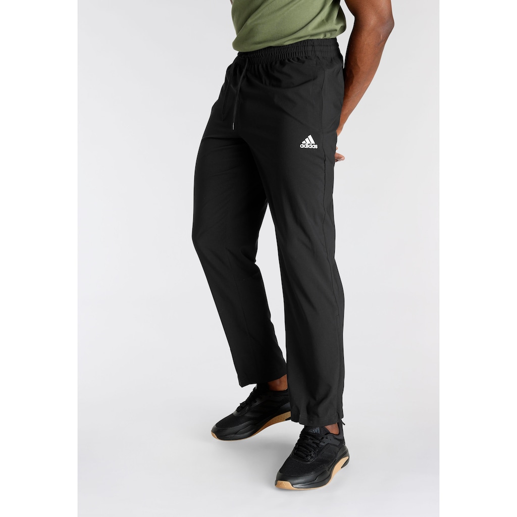 adidas Sportswear Sporthose »AEROREADY ESSENTIALS STANFORD OPEN HEM EMBROIDERED SMALL LOGO HOSE«, (1 tlg.)