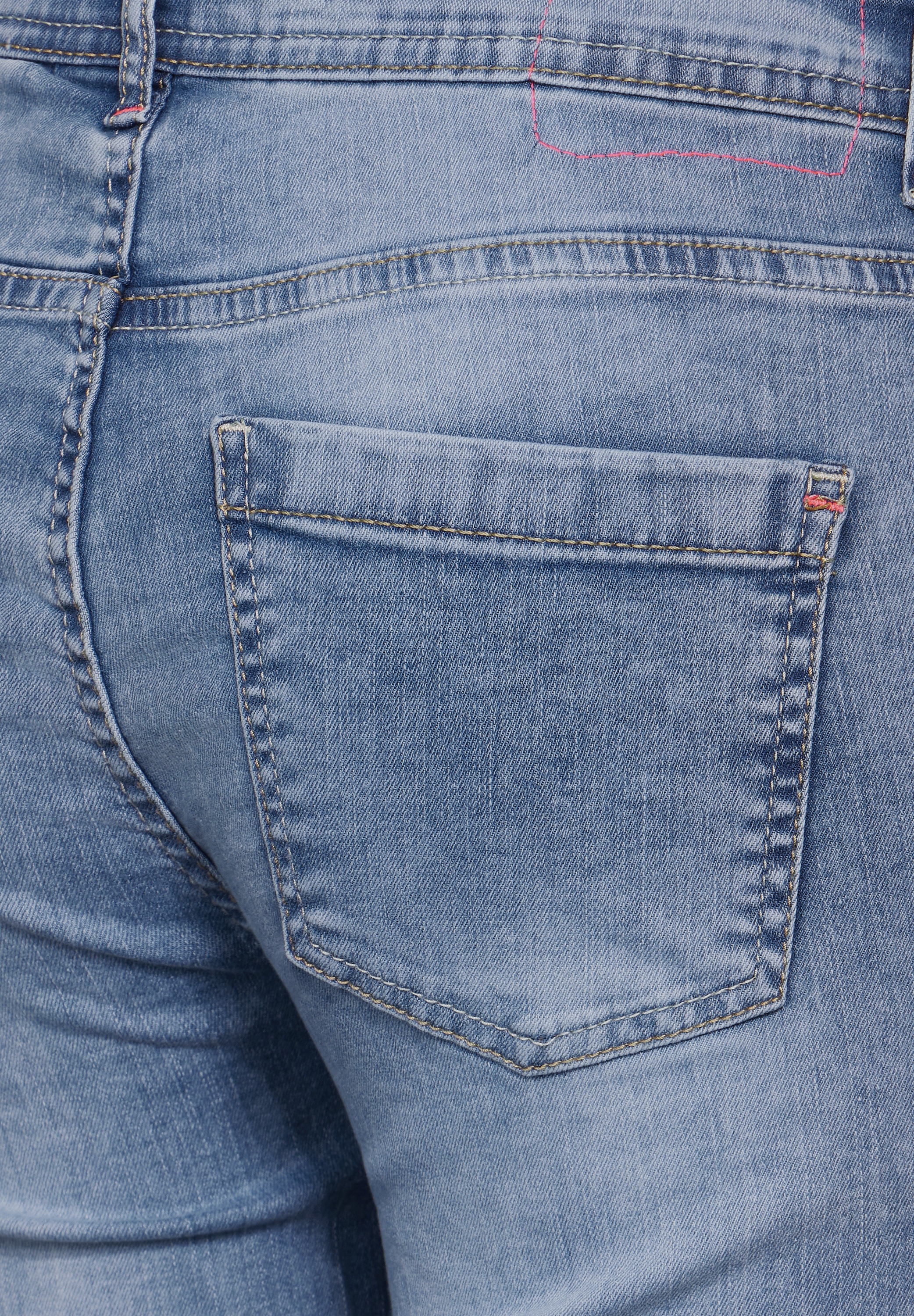 Cecil Slim-fit-Jeans, softer Materialmix