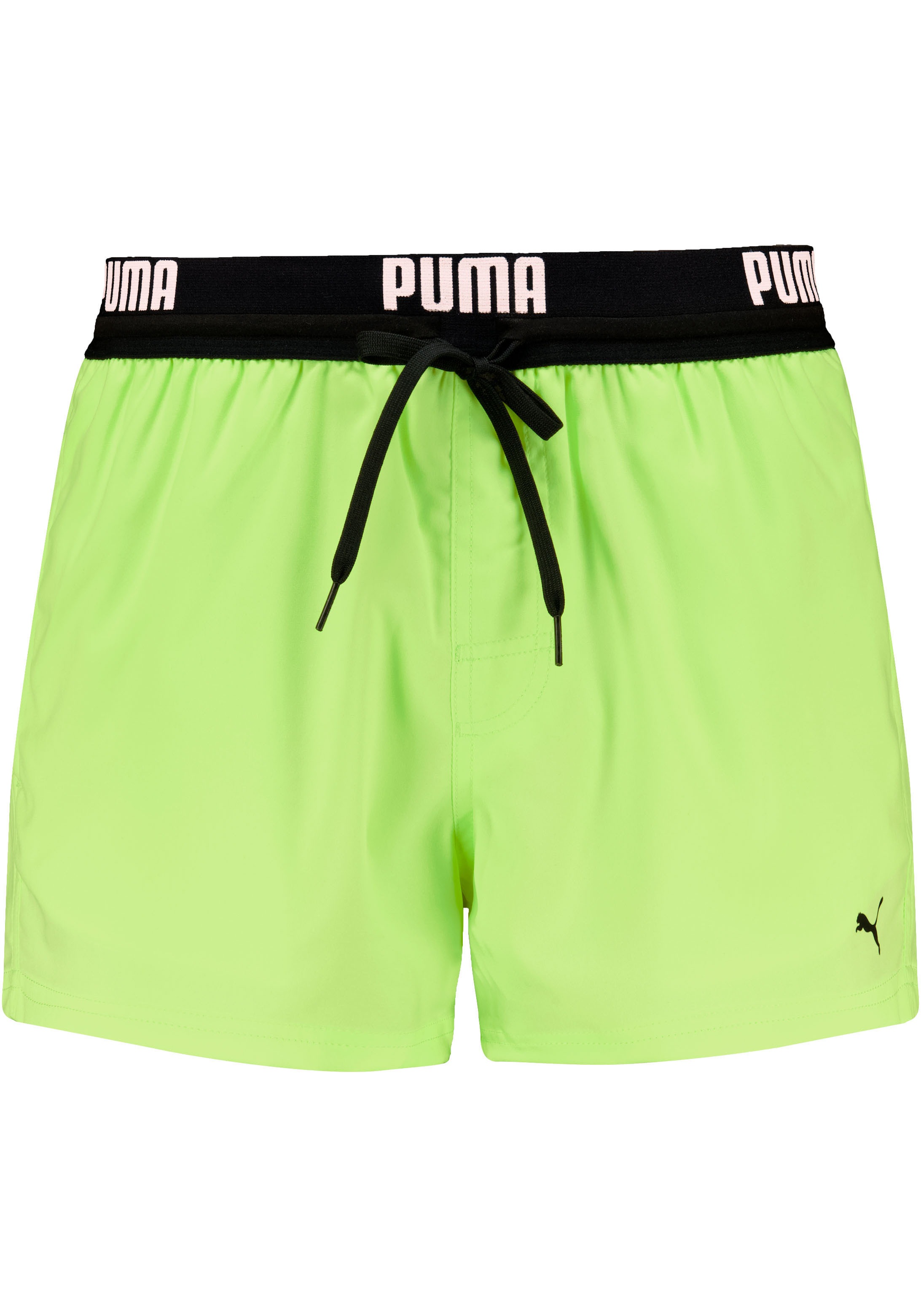 PUMA Badeshorts, mit bedrucktem Bund