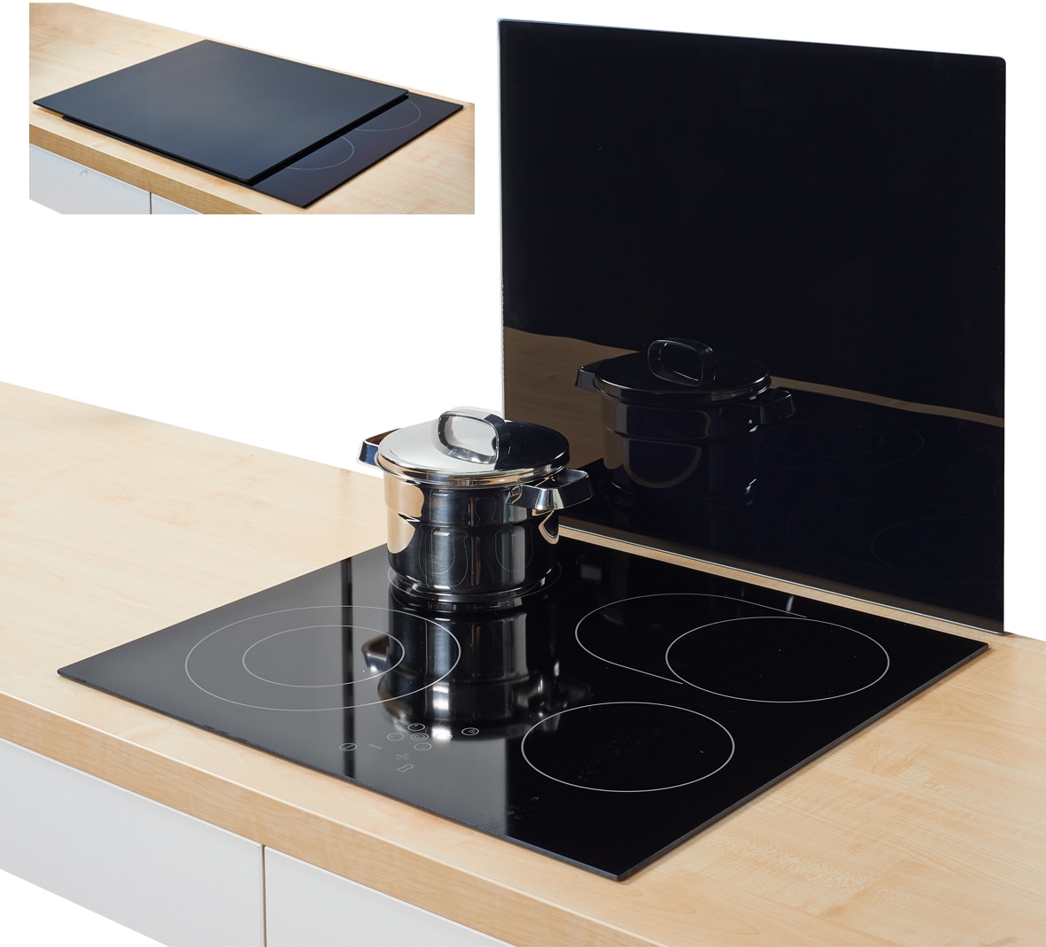 Zeller Present Herdblende-/Abdeckplatte "XL" Silikonfüßen günstig online kaufen