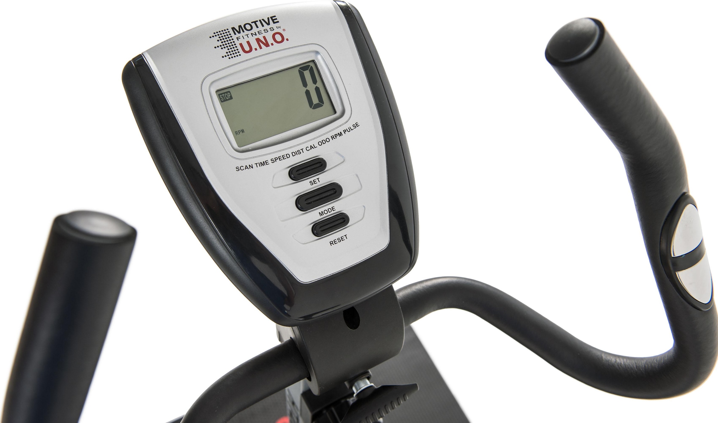 MOTIVE FITNESS by U.N.O. Heimtrainer »HT 400 (mit/ohne Unterlegmatte)«, Schwungmasse ca. 6 kg, 8 Widerstandsstufen