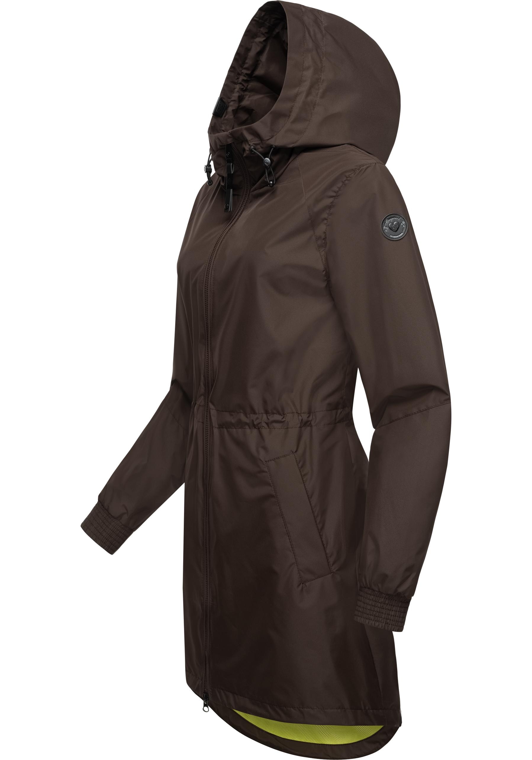 Ragwear Kurzmantel »Bronja II«, Wasserdichter Übergangsmantel mit Mesh-Innenfutter