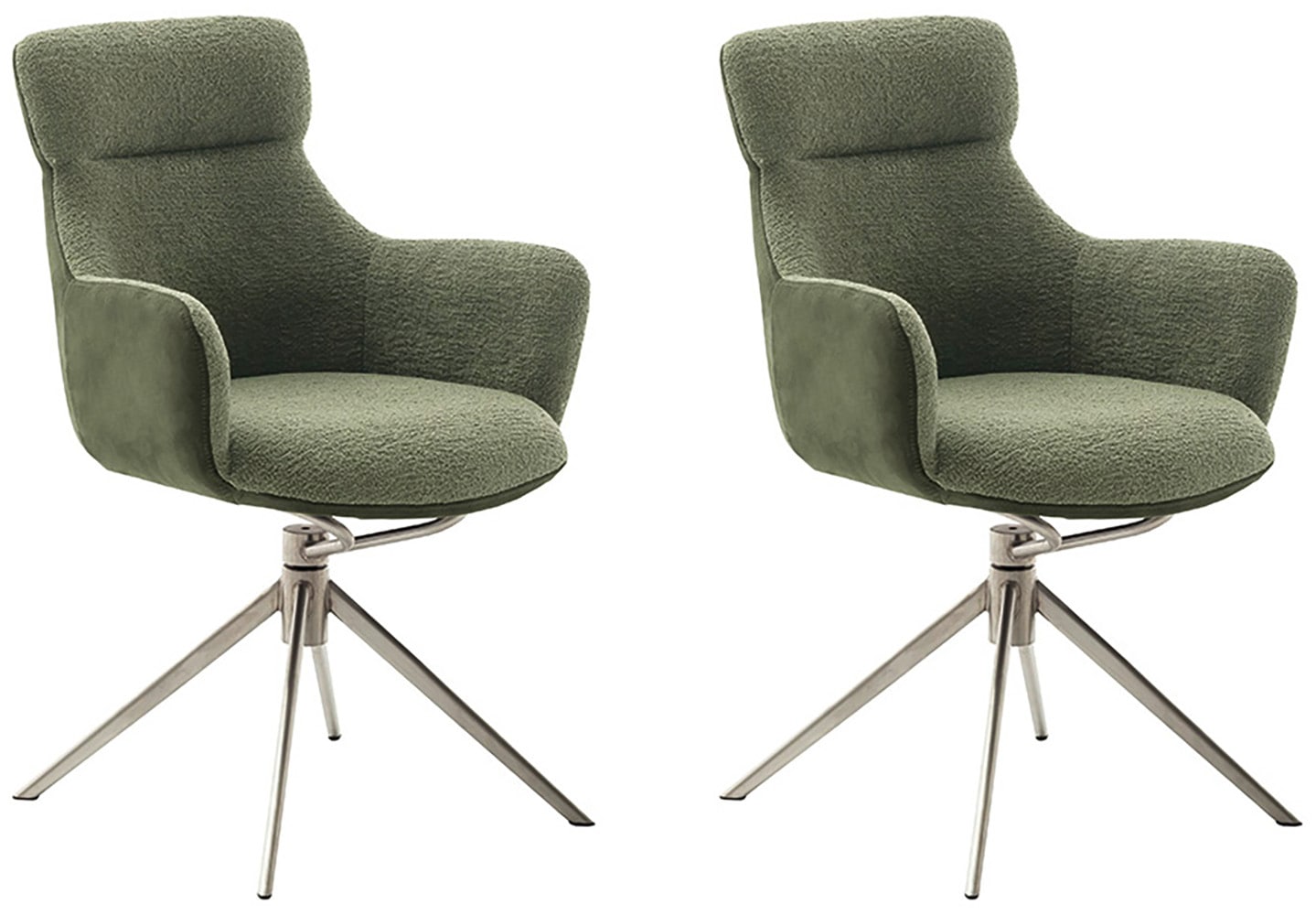 MCA furniture Esszimmerstuhl, Feingewebe, (2er-Set), drehbar 360, Dreh- & S günstig online kaufen