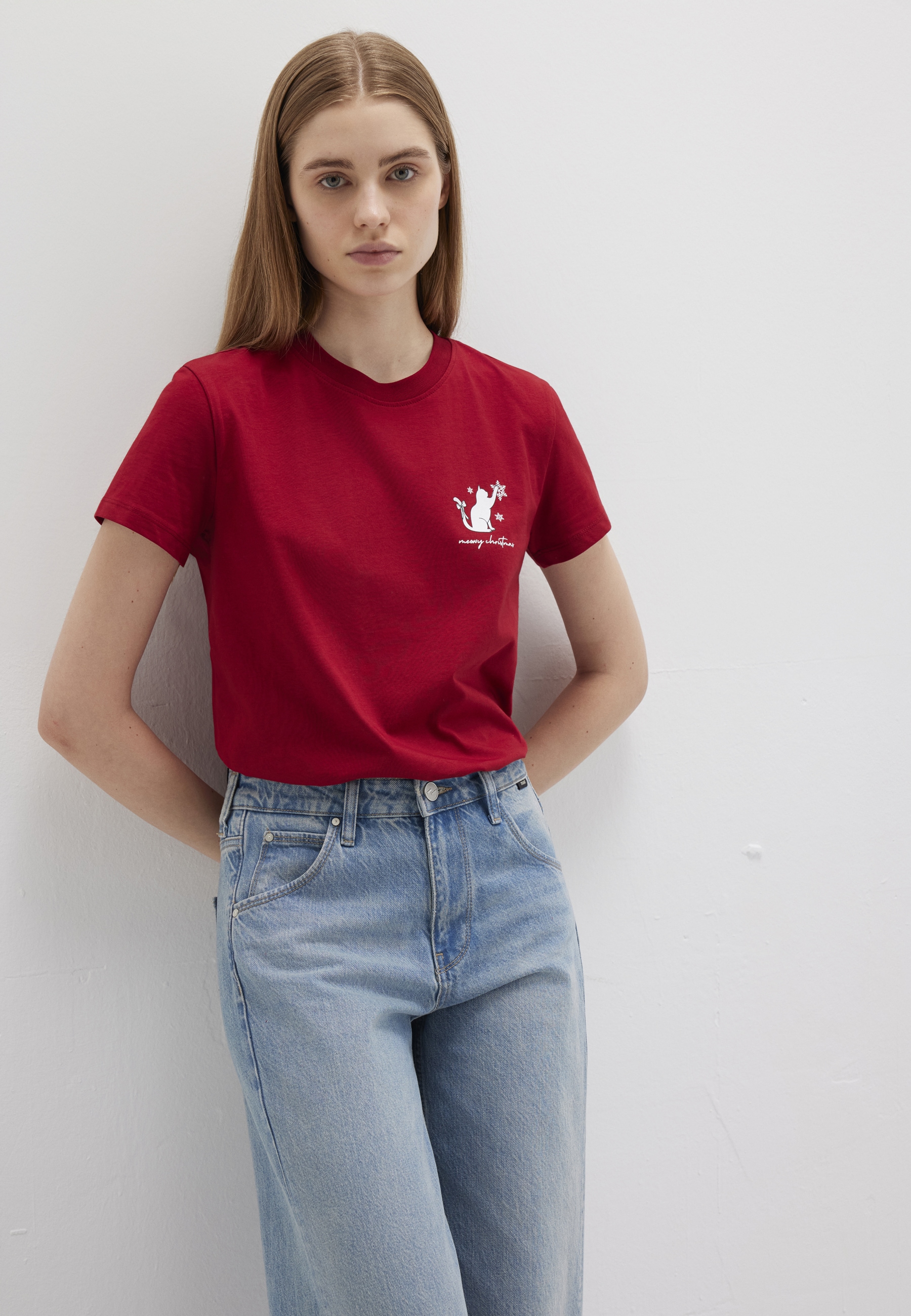 Mavi T-Shirt "CAT PRINTED T-SHIRT" T-Shirt mit Print günstig online kaufen