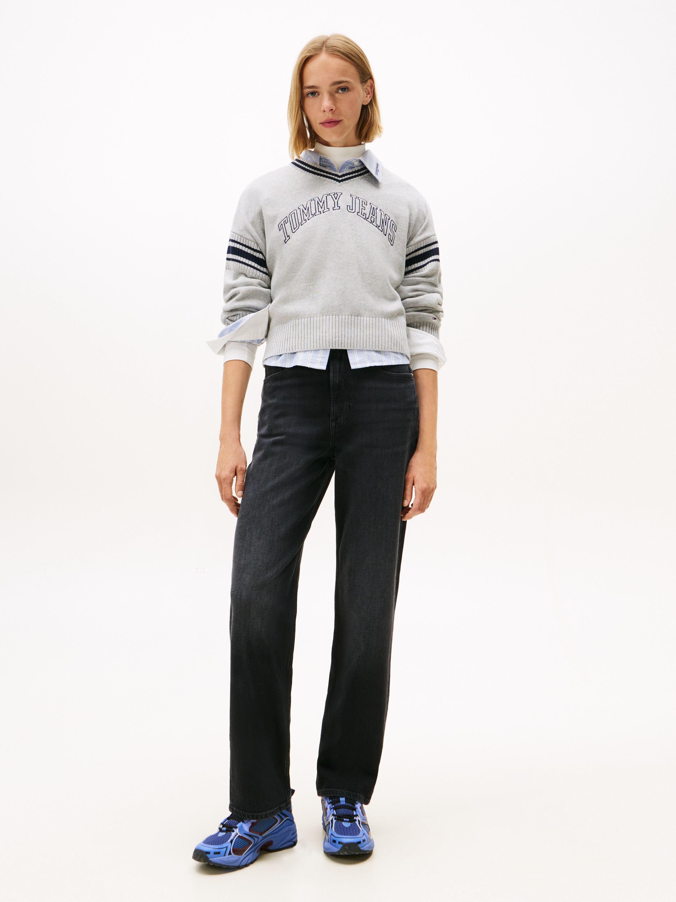 Thumbnail - Tommy Jeans Straight-Jeans "LAYLA HR SLIM STR" in Knöchellänge