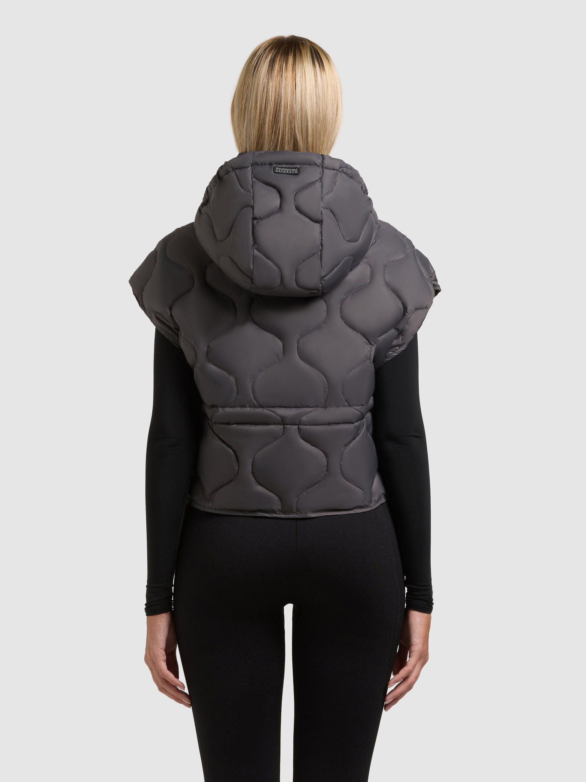 KHUJO NINGA Gilet Slate Grey Size S 3