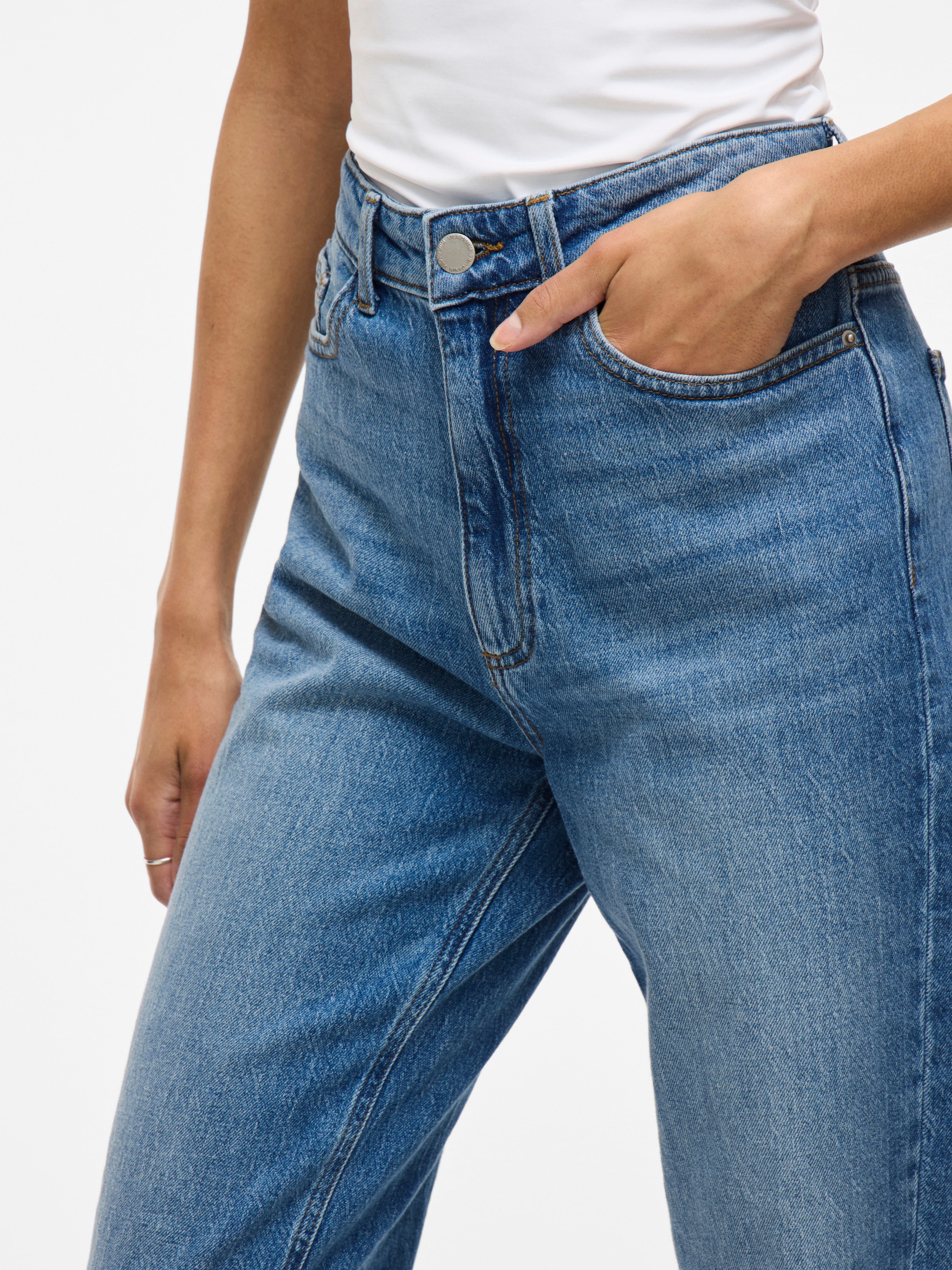 Vila High-waist-Jeans »VIKELLY JAF HW STRAIGHT JEANS-NOOS«