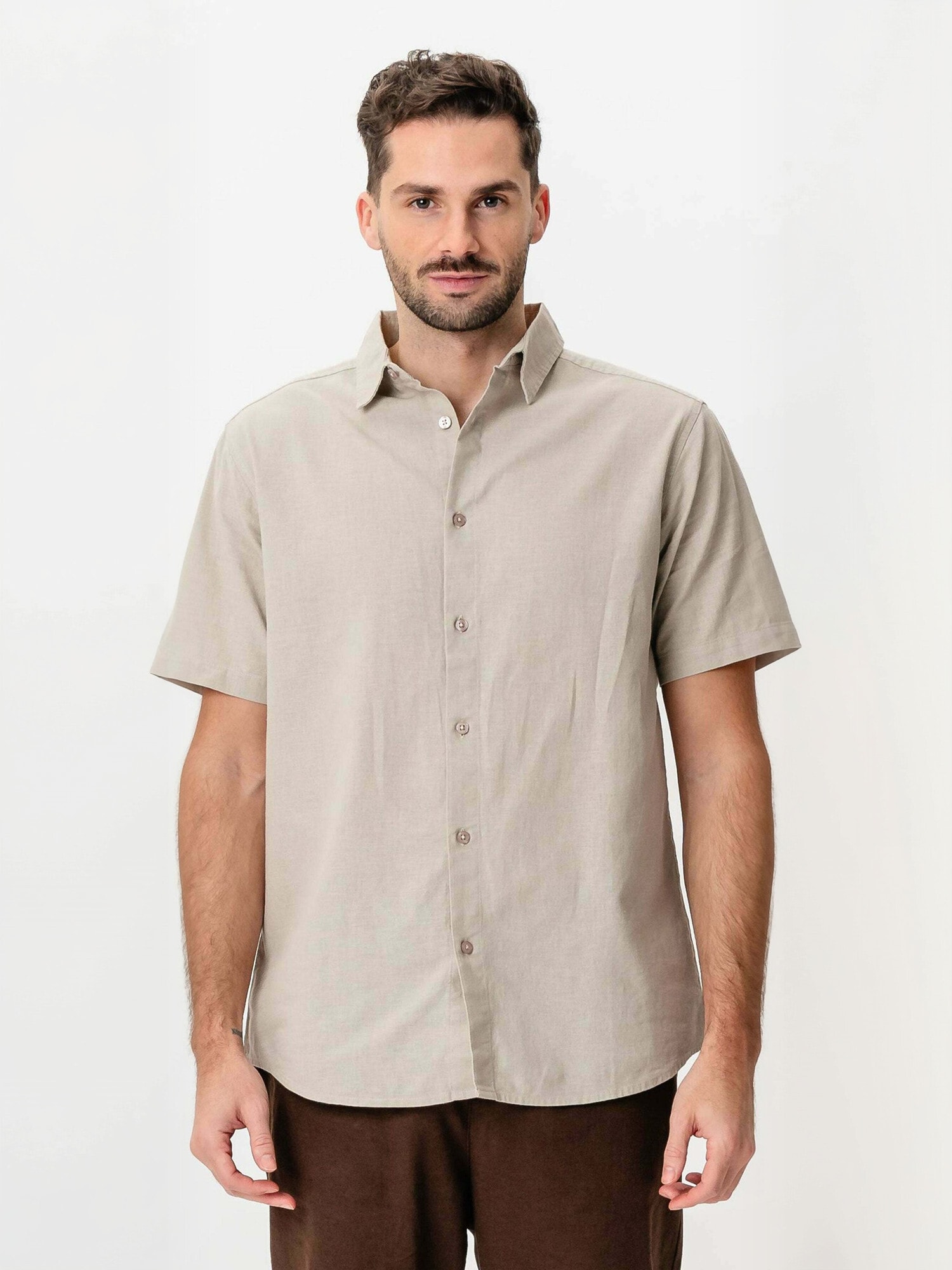 TeeShoppen "TEESHOPPEN Shirt Linen Blend"