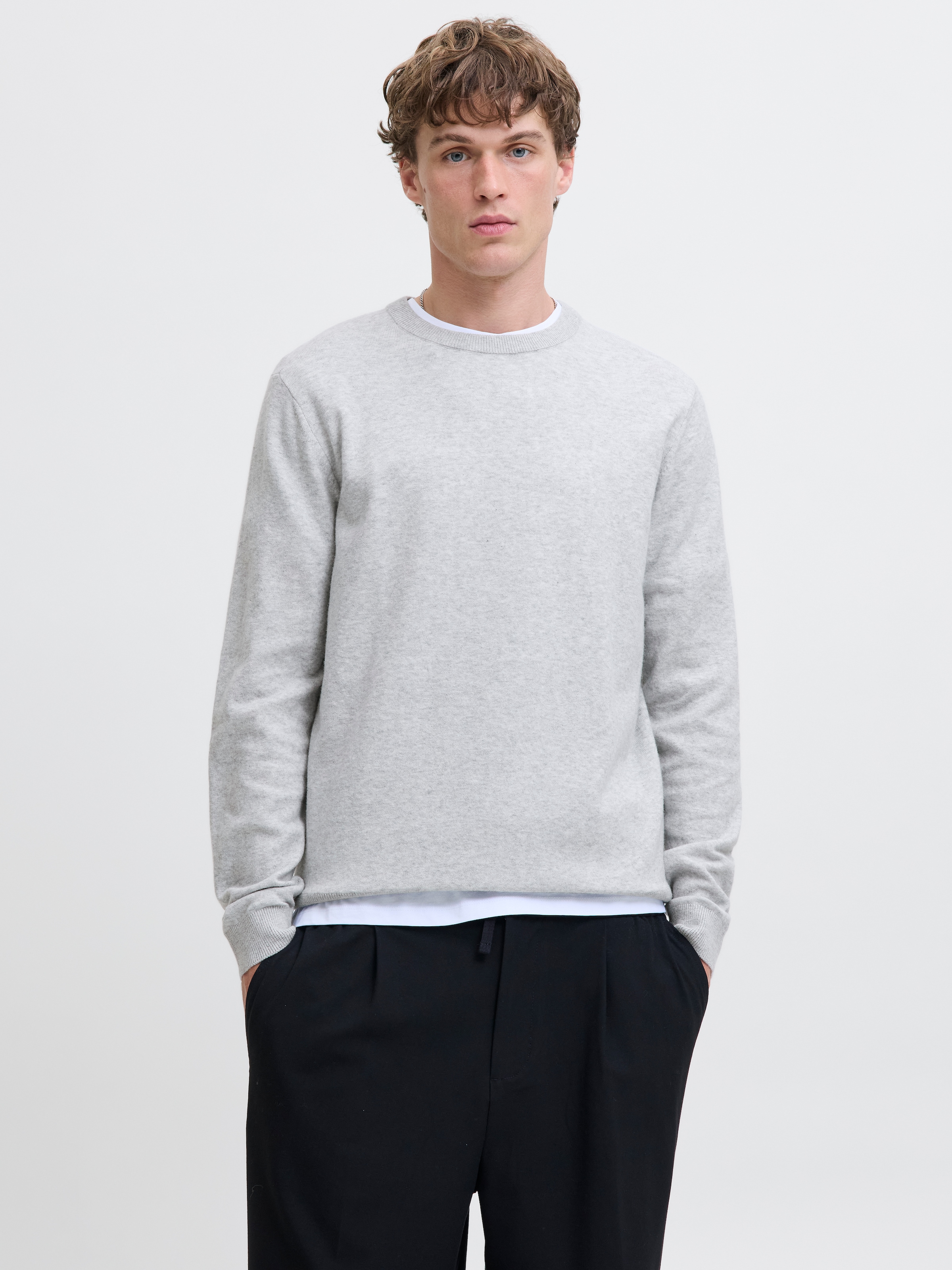 Jack & Jones Strickpullover "JJEPERFECT WOOL KNIT CREW NECK SN" günstig online kaufen