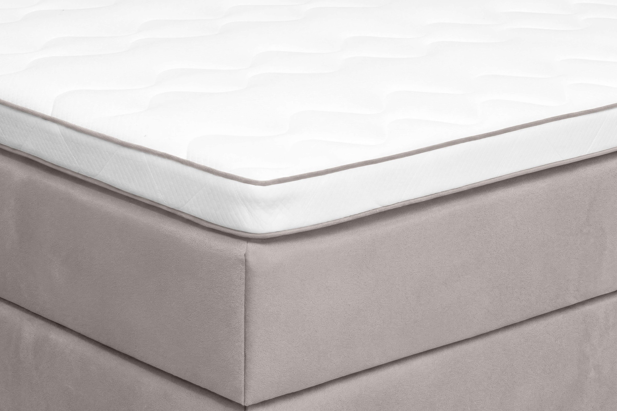 OTTO home Boxspringbett »Alleea, Doppelbett, Polsterbett, Federkernbett, Komforbett, 160/180 cm« inkl. Topper, zwei Bettkästen, Taschen-Federkernmatratze, Härtegrad 3