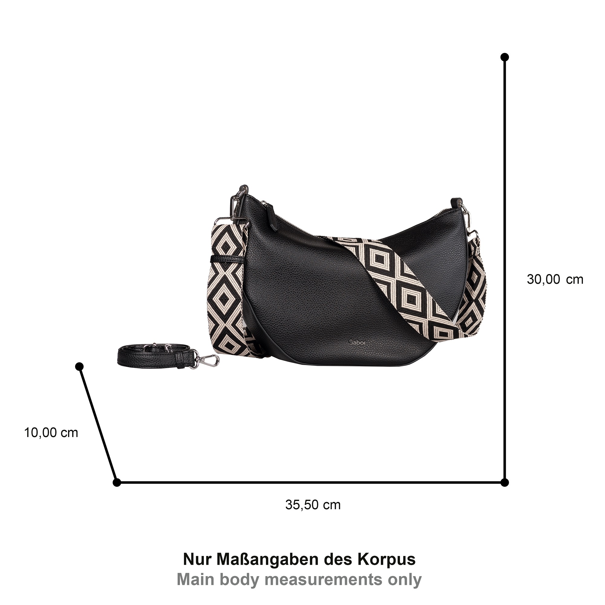 Gabor Umhängetasche "Linda" weiches Kunstleder mit elegantem Schultergurt a günstig online kaufen