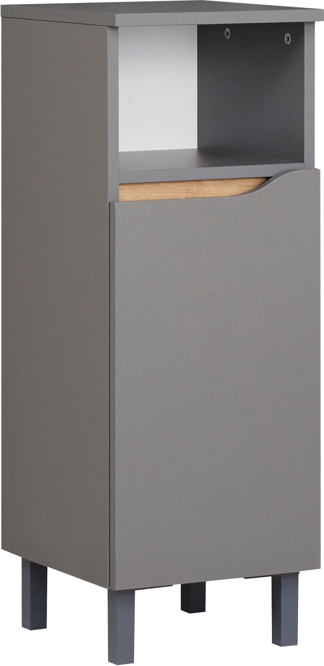 Saphir Badmöbel-Set »Quickset 5-teilig, Waschbeckenunterschrank mit LED-Spiegelschrank«, (5 St.), Hochschrank, Unterschrank, Hängeschrank, inkl. Türdämpfer, 9 Türen