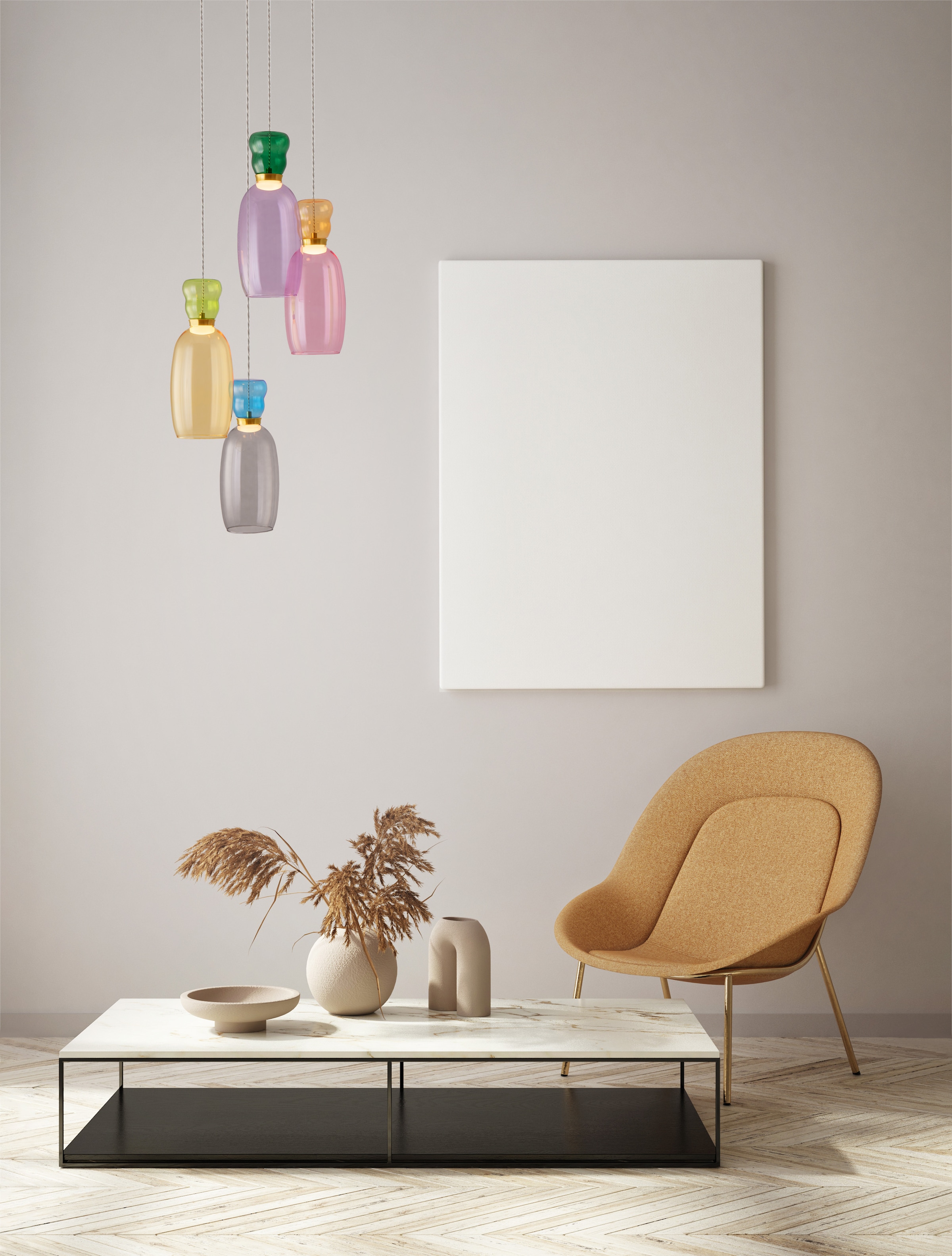 Nova Luce Pendelleuchte »PLUMA«, 4 flammig