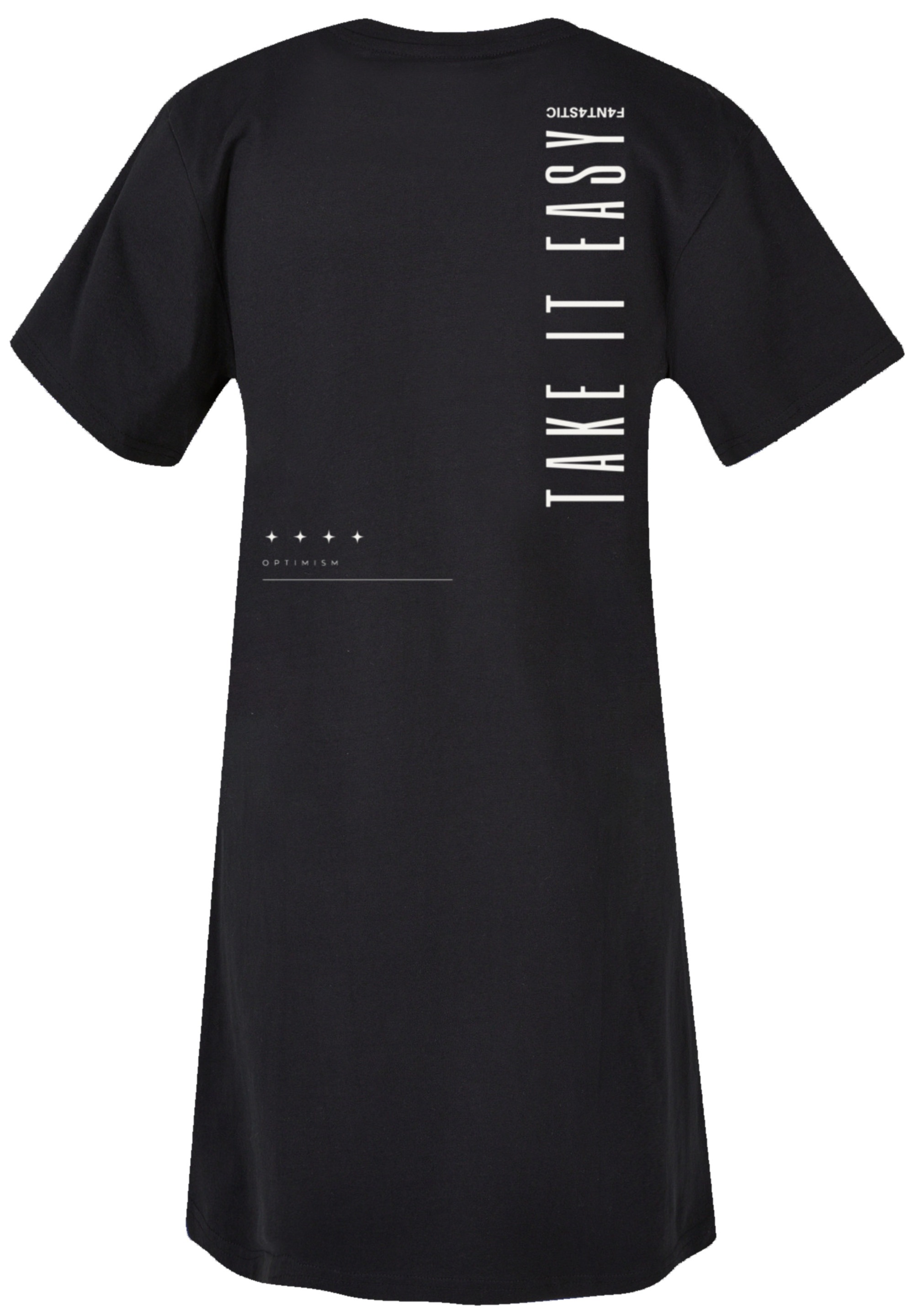 F4NT4STIC Shirtkleid "Take It Easy Text Damen T-Shirt Kleid" Ohne Taschen P günstig online kaufen