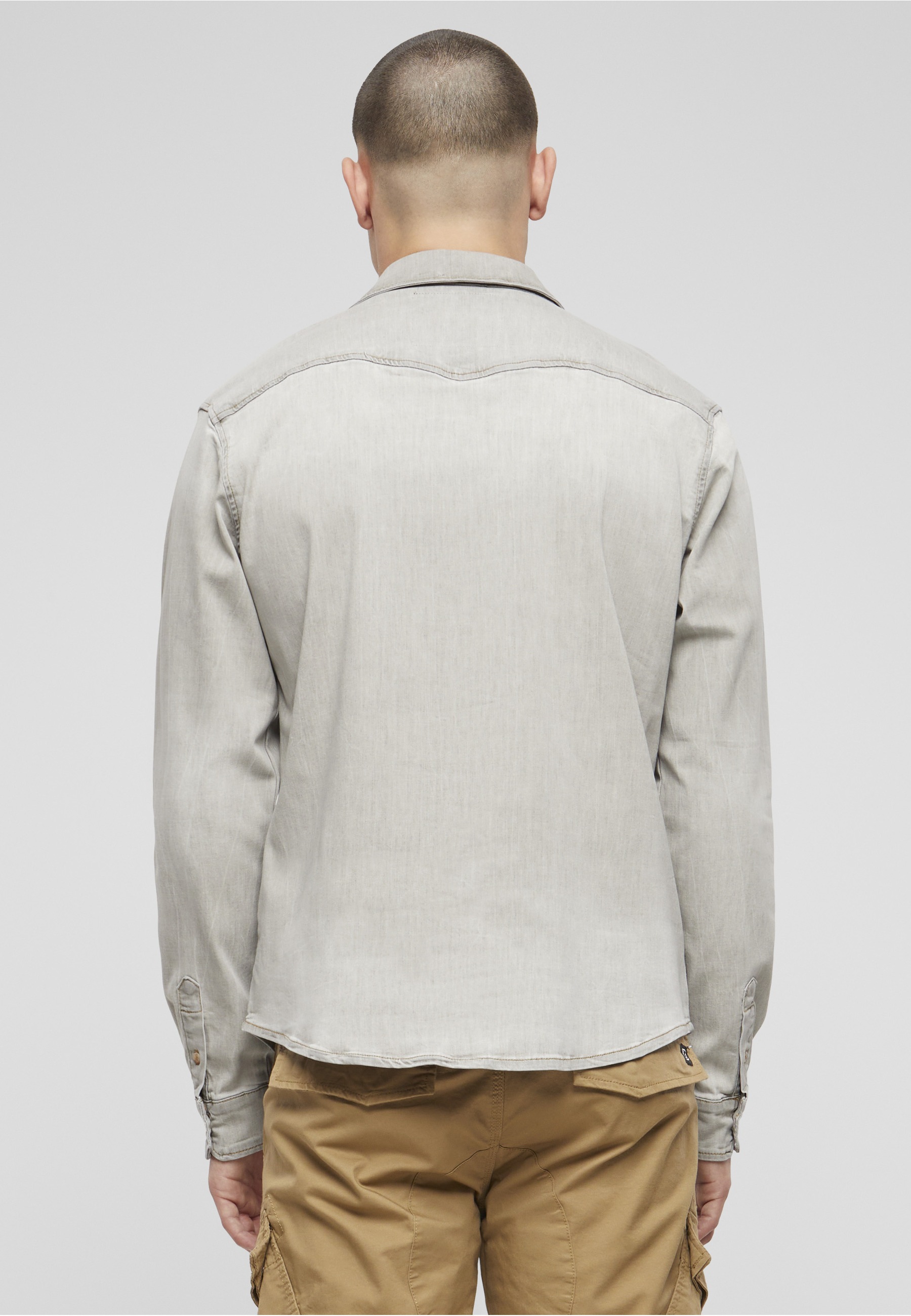 Brandit Langarmhemd »Brandit Herren Riley Denim Shirt« 1 Stk.