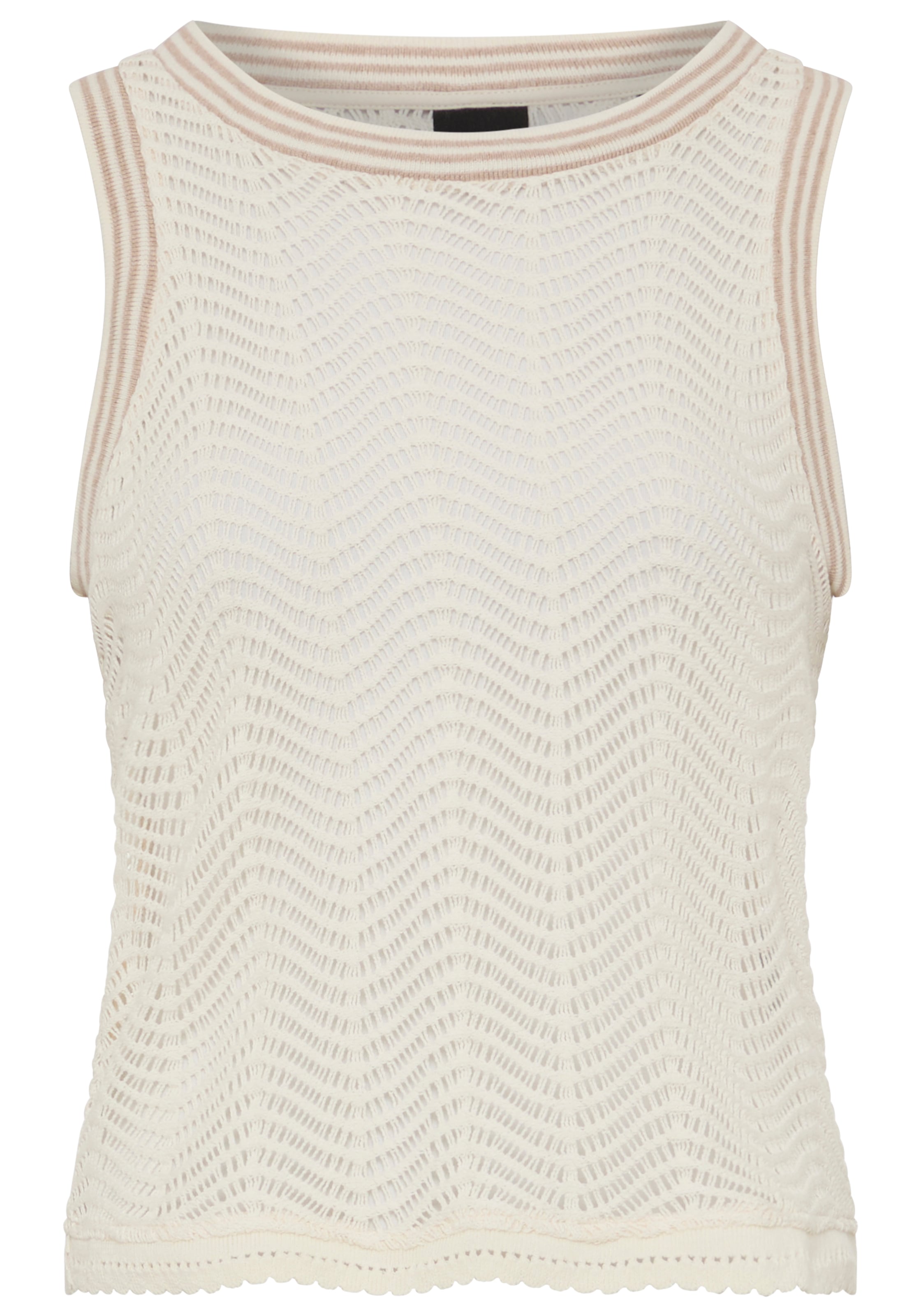 BOSS ORANGE Stricktop »Ecela Premium Damenmode« halbtransparent, Rundhals