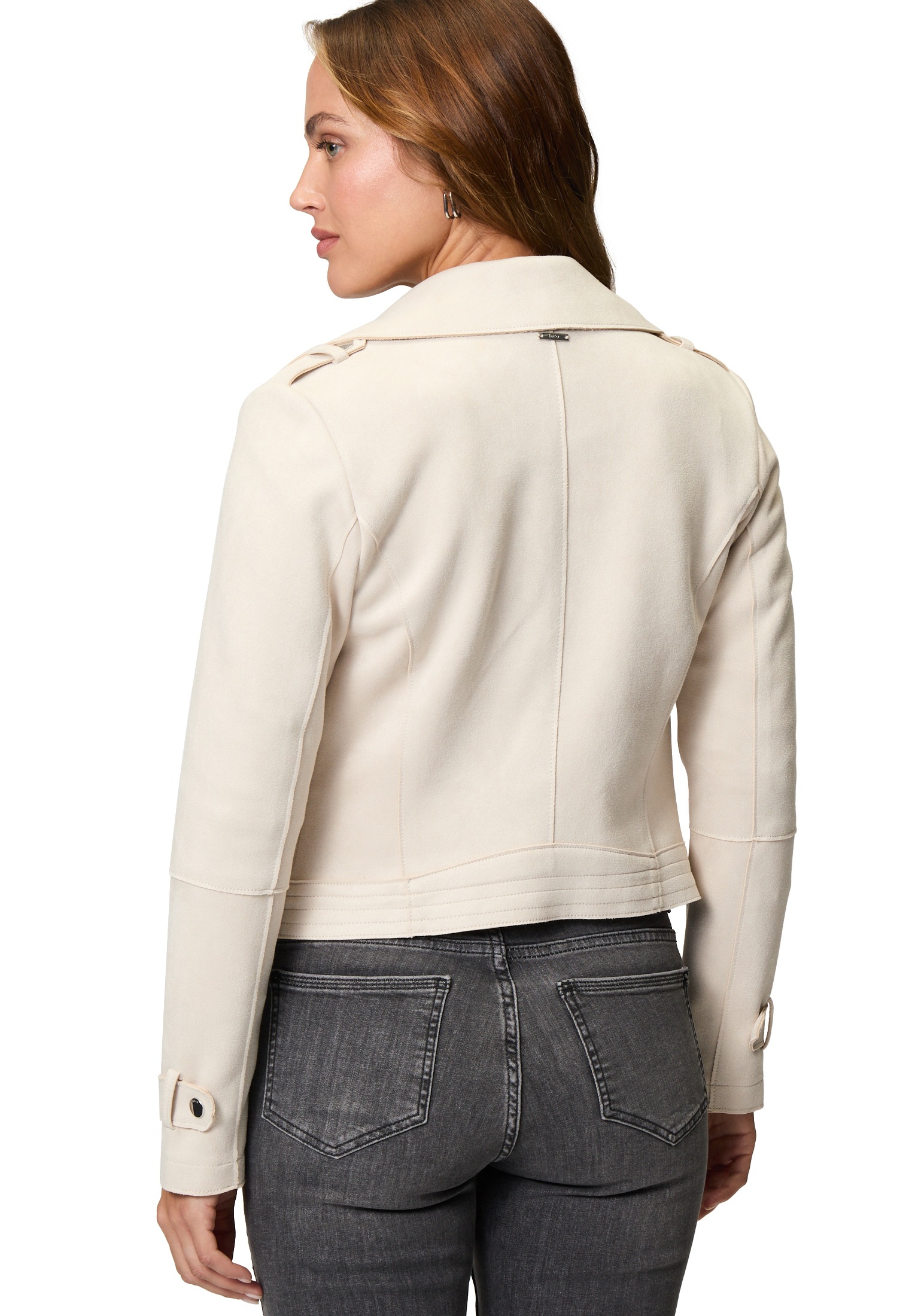 Zero Bikerjacke »zero Bikerjacke in Veloursleder-Optik«