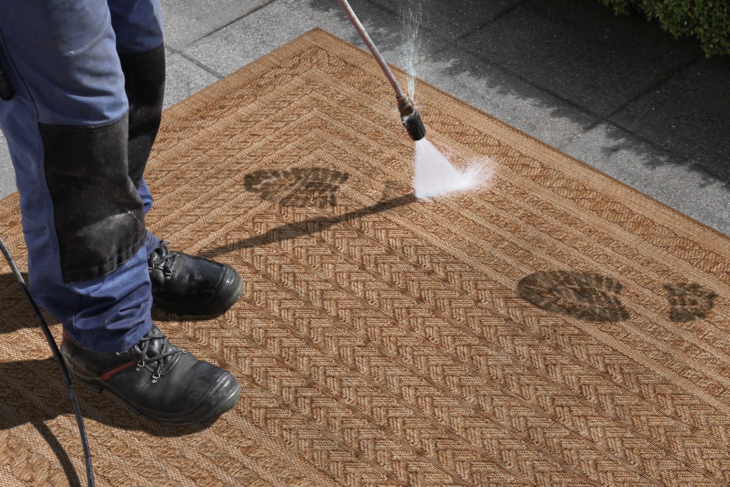 NORTHRUGS Teppich »Limonero«, rechteckig, 6 mm Höhe, In-& Outdoor, Flachgewebe, Sisal Optik, Skandi, Garten, Wohnzimmer