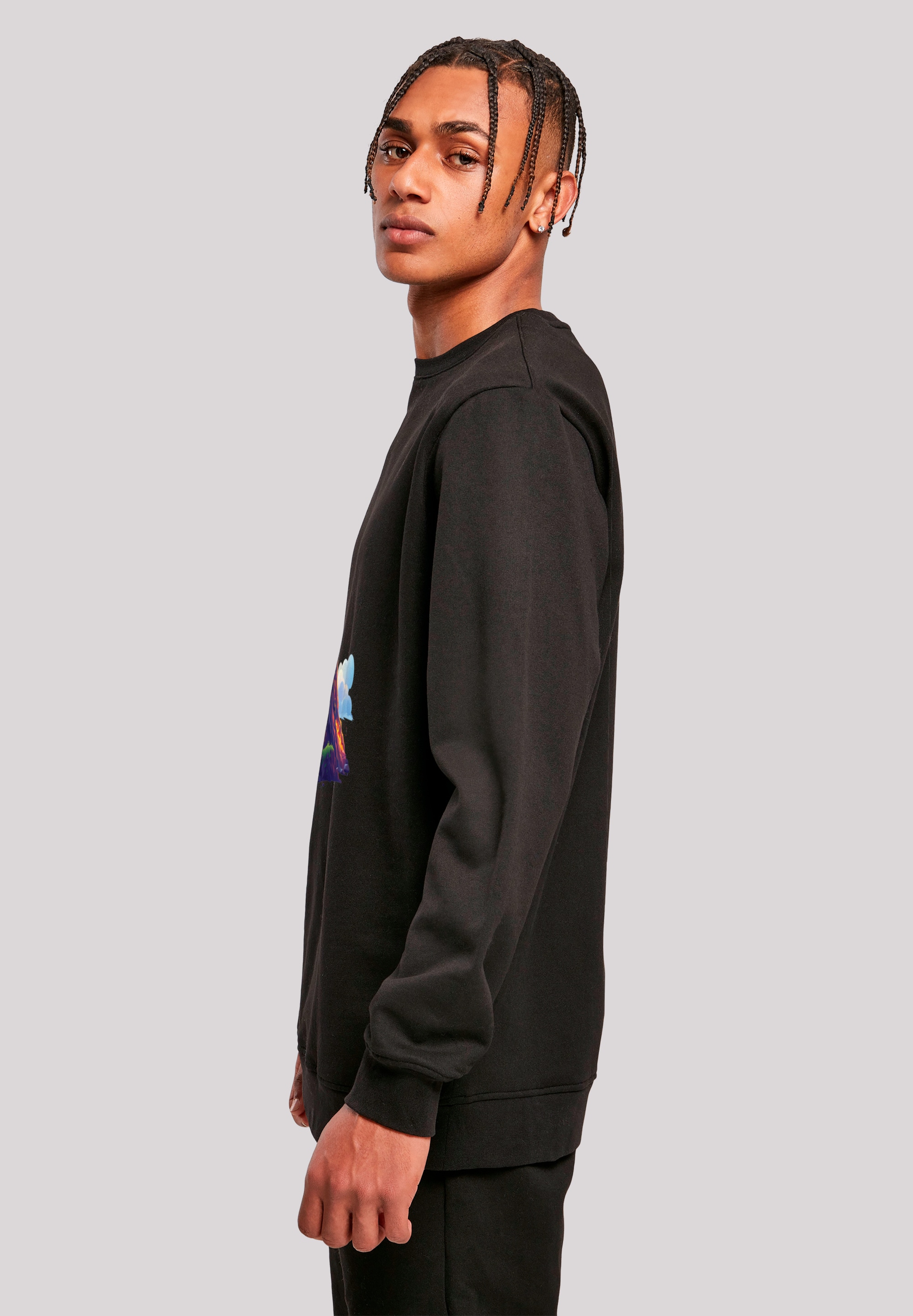 F4NT4STIC Sweatshirt »Vulkanausbruch«, Premium Qualität