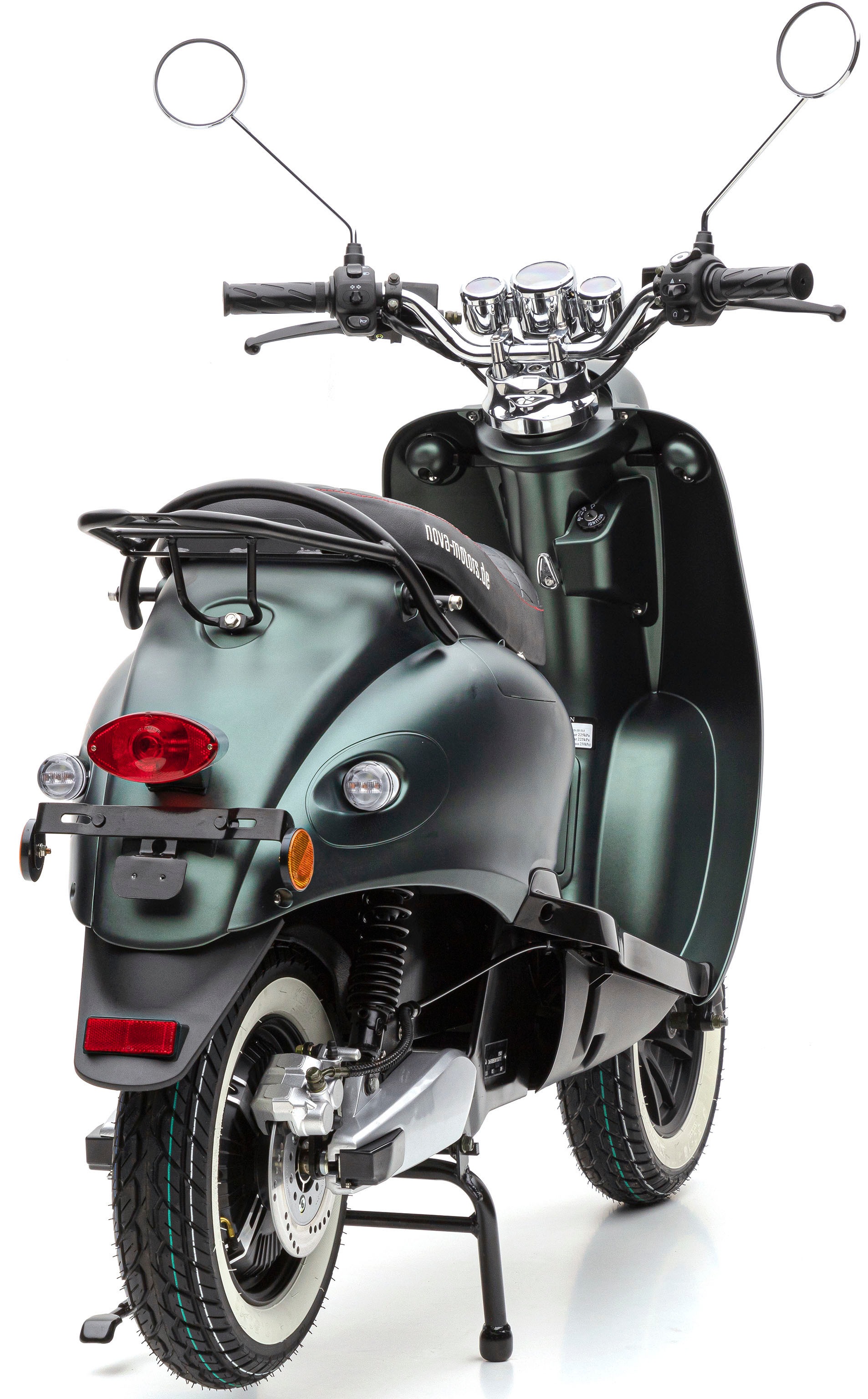 E-Motorroller »eRetro Star Li Premium«, Mit Weißwandreifen, digitalem Tacho und...