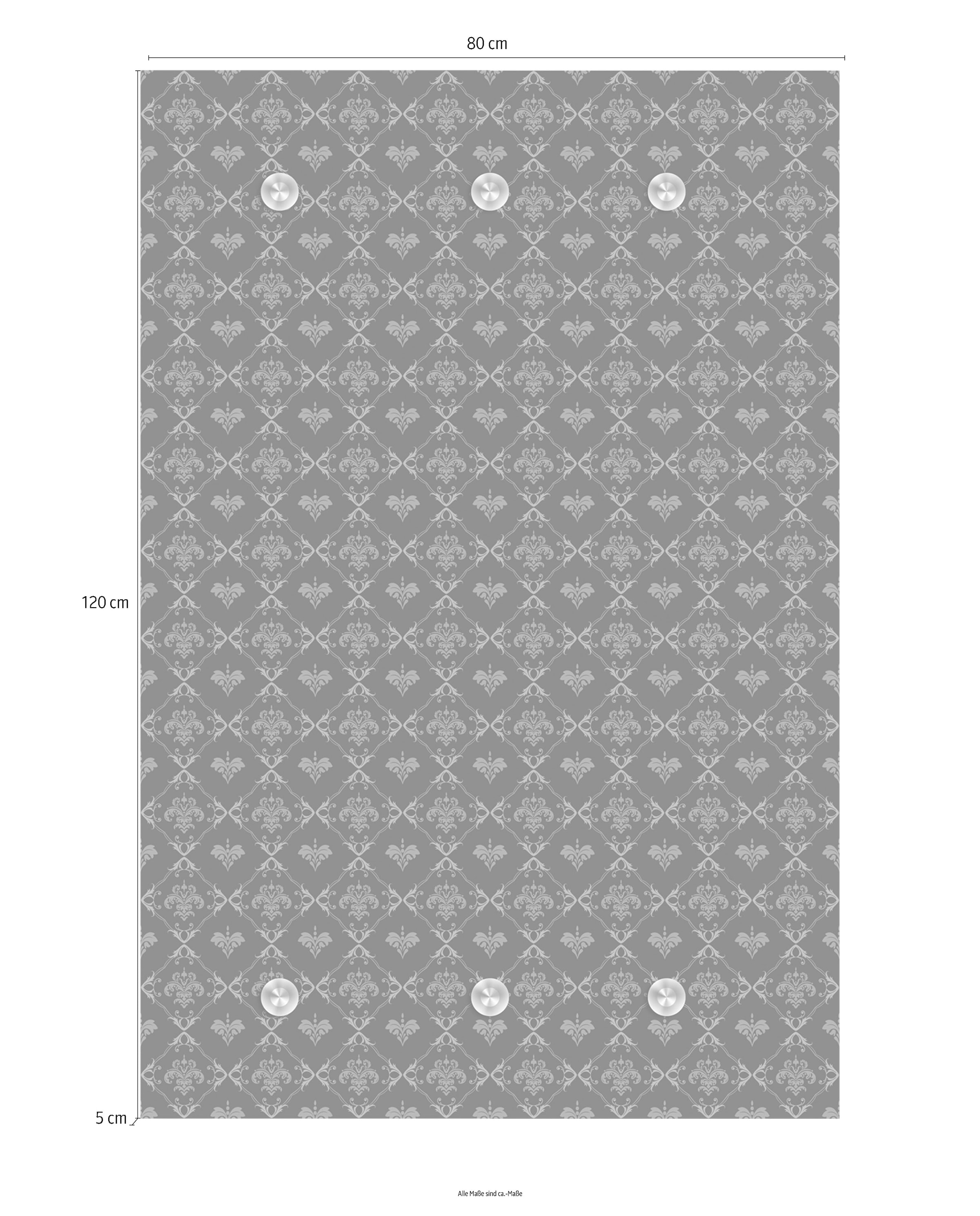 queence Garderobenleiste »Muster«, mit 6 Haken, 80 x 120 cm