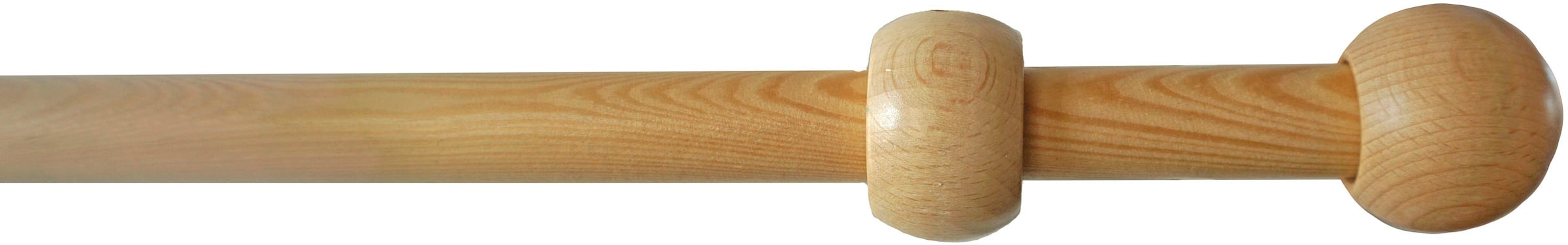 GARESA Gardinenstange »Lukas«, 1 läufig-läufig, Fixmaß, Fixlänge 120, 160,  200 cm, mit Ringe | BAUR
