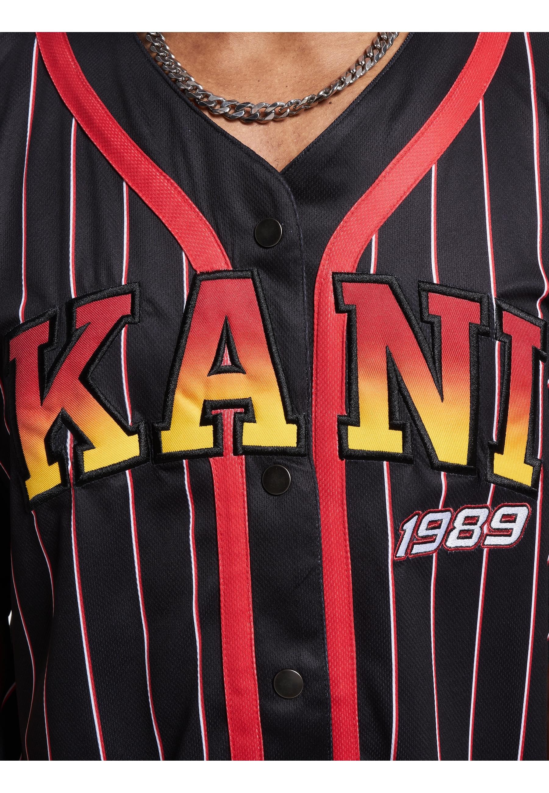 Karl Kani T-Shirt »Karl Kani Herren KM233-003-1 KK Serif Pinstripe Baseball Shirt«, (1 tlg.)
