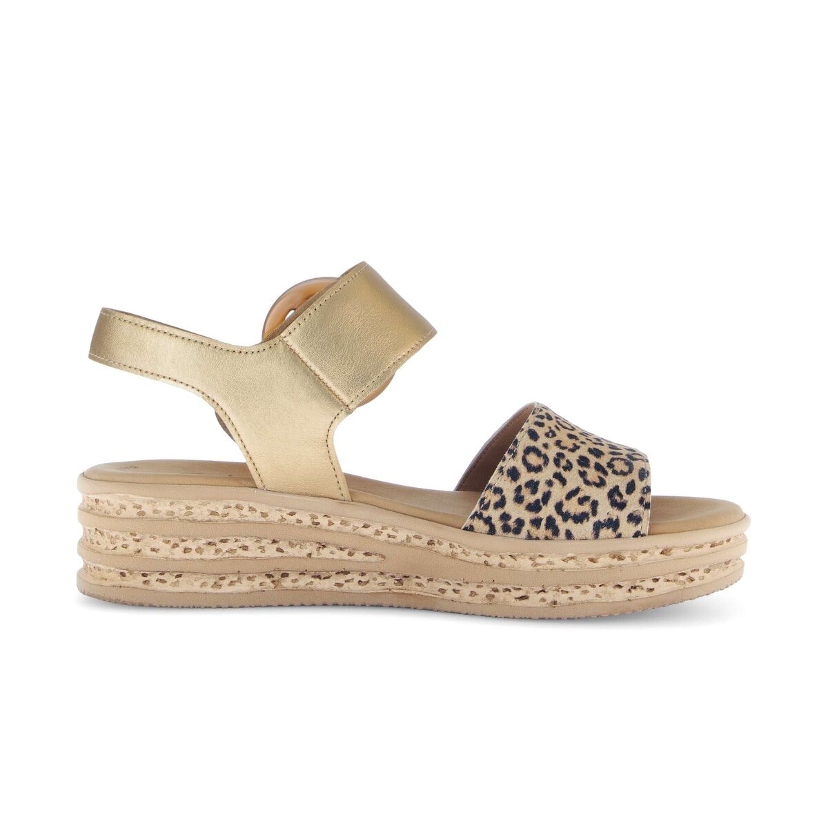 Gabor Plateausandaletten »Plateau Sandale Materialmix Leder«