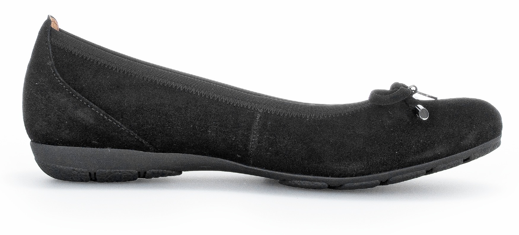 Ballerina GABOR "Sportliche Ballerina", Damen, Gr. 38,5, schwarz, Schuhe Ballerina 3
