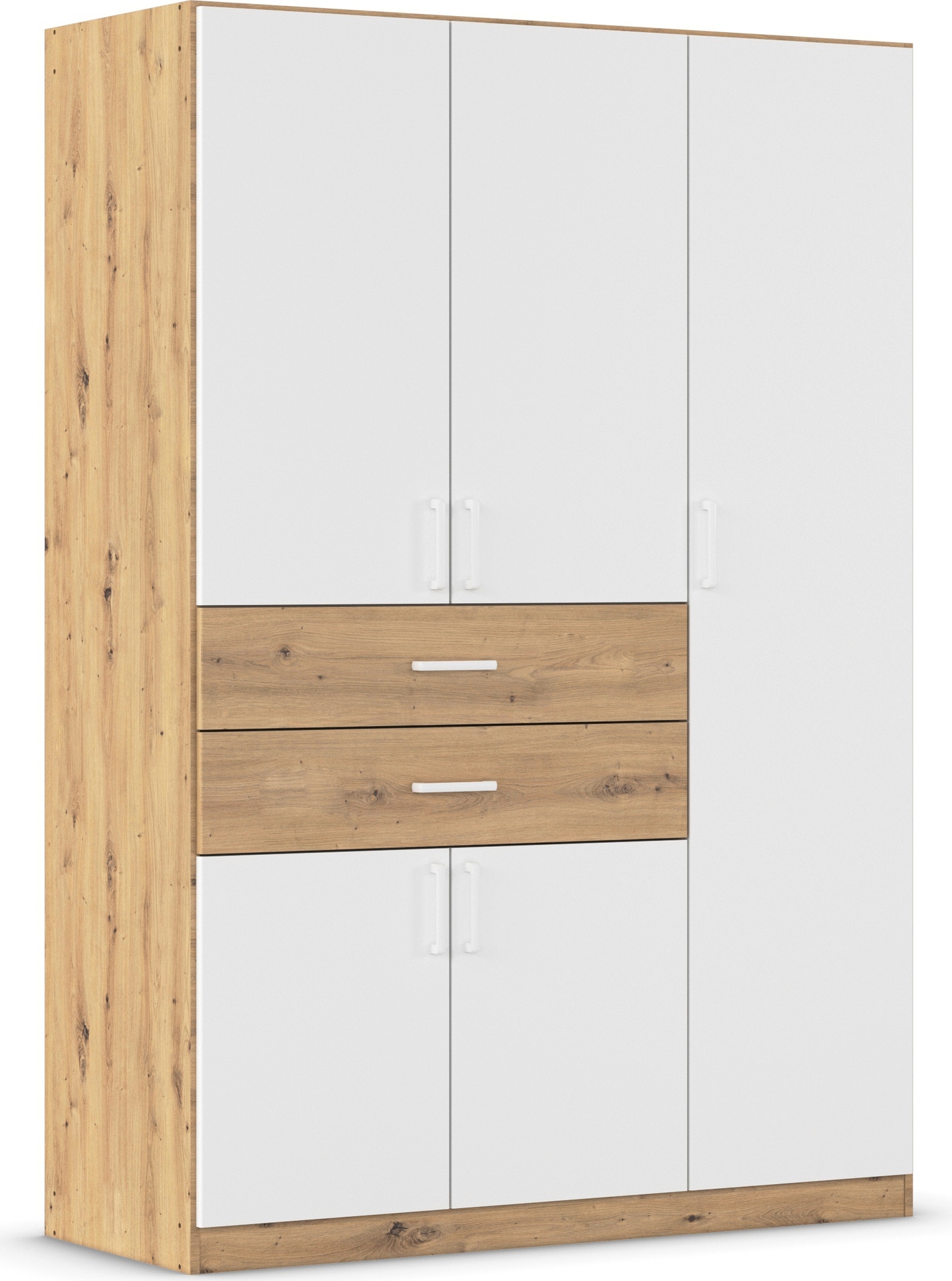 rauch "Kleiderschrank Schrank Garderobe MAIKA mit Dekor-Front" 2 Schubladen, in verschiedenen Breiten, Höhen, Farben, MADE IN GERMANY