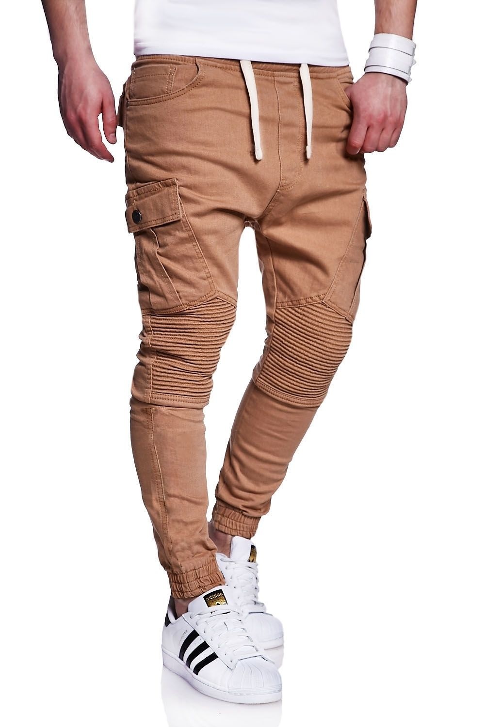 behype Cargohose »Combo« mit elastischem Bund SV7641