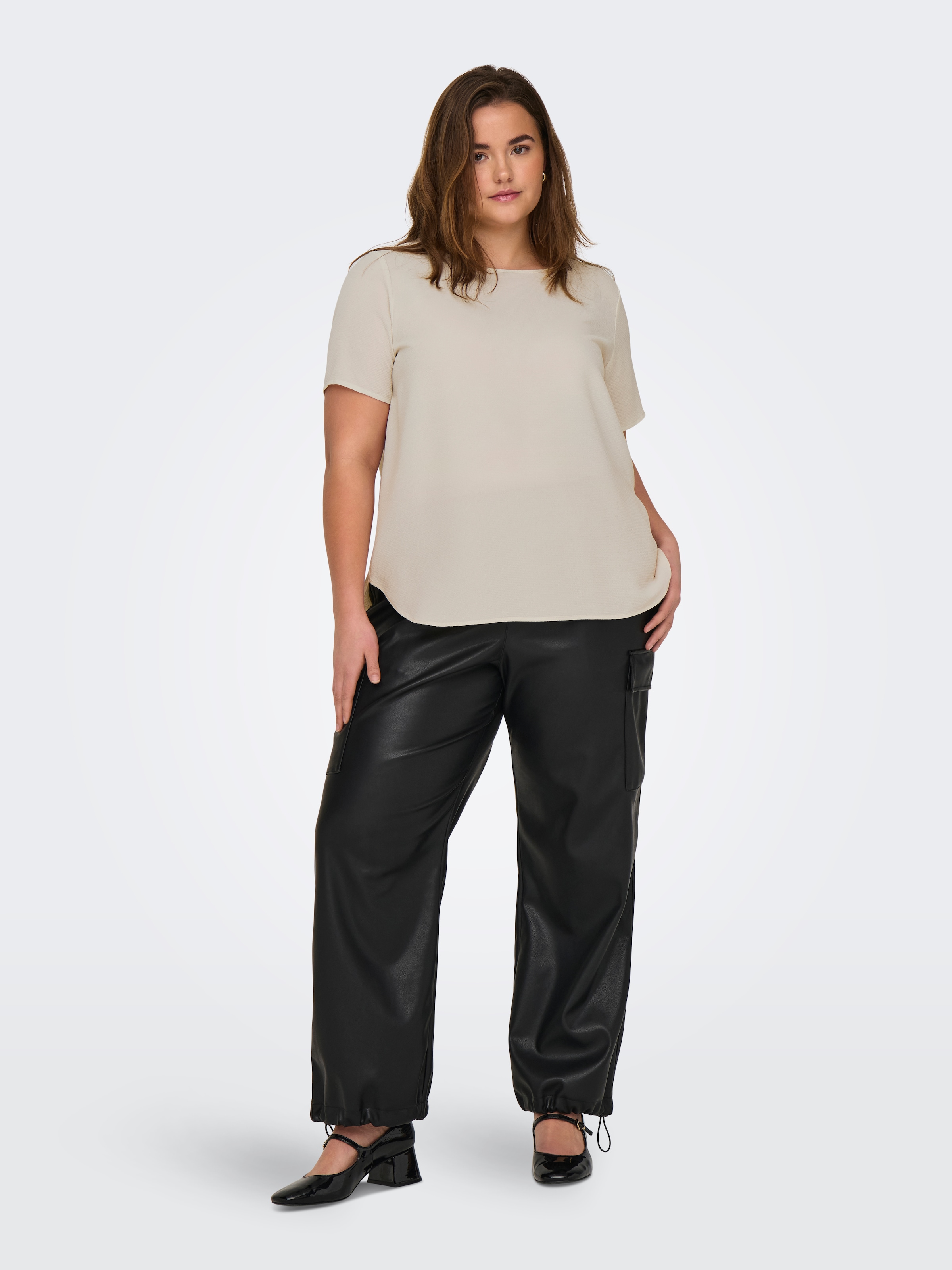ONLY CARMAKOMA Shirtbluse »CARVICA SS TOP WVN NOOS«