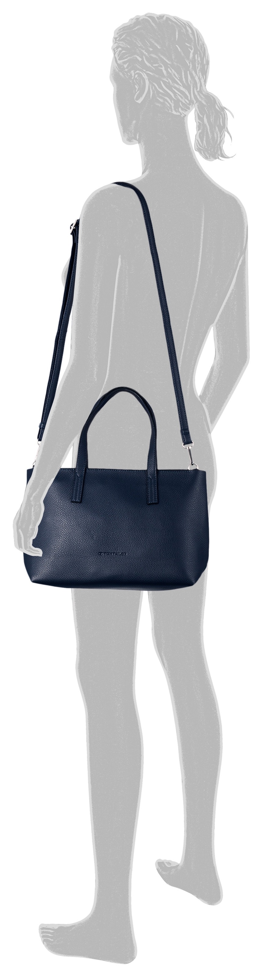 TOM TAILOR Shopper "Marla" aus fein genarbtem Lederimitat außen und weichem günstig online kaufen