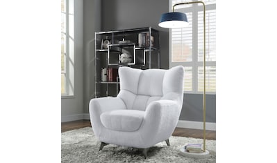 INOSIGN Sessel »Missy«, Loungesessel aus Cord, in 2 Größen, mit  Schlaffunktion, Pouf-Funktion. kaufen | BAUR