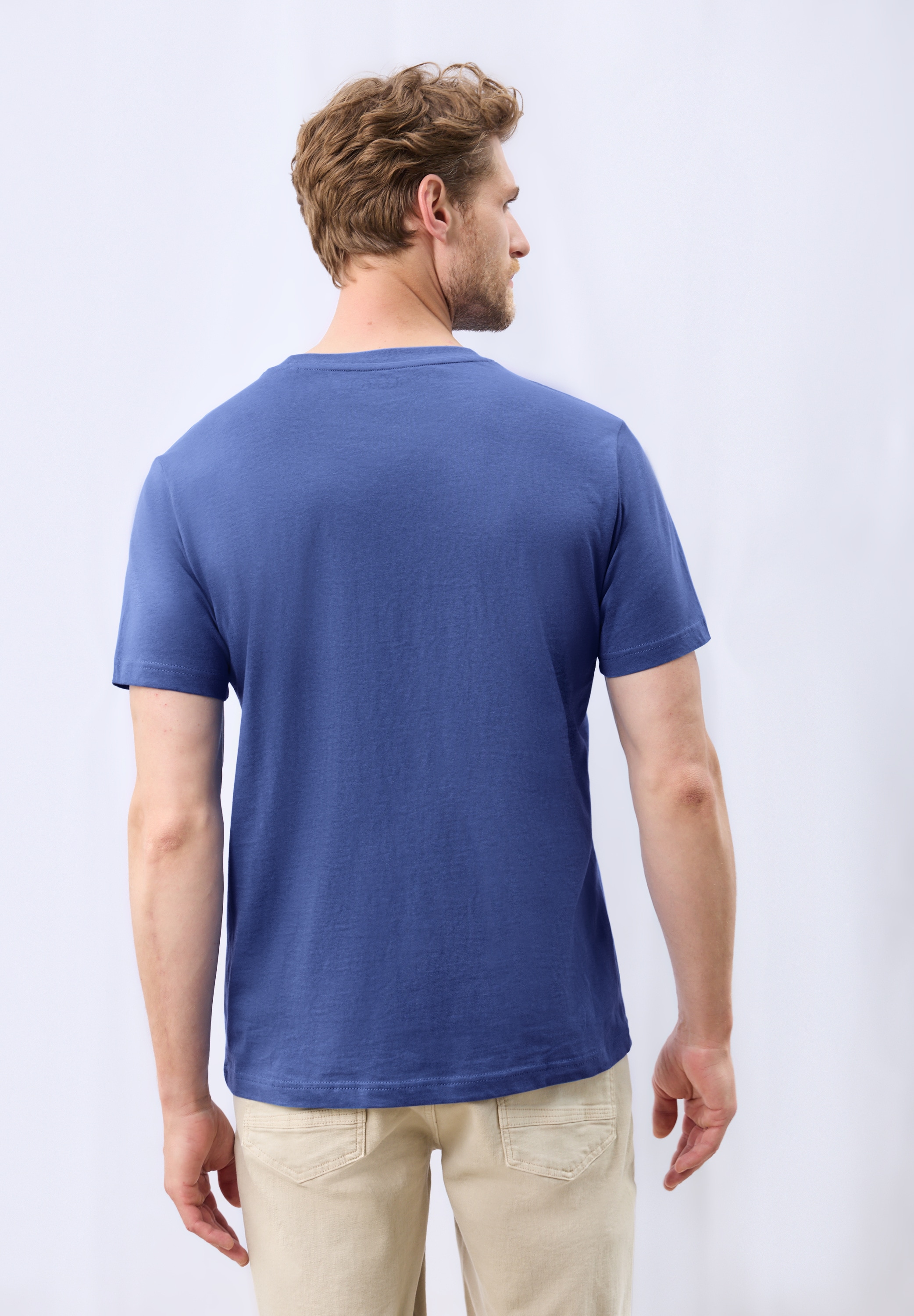 STREET ONE MEN T-Shirt, mit Rundhalsausschnitt