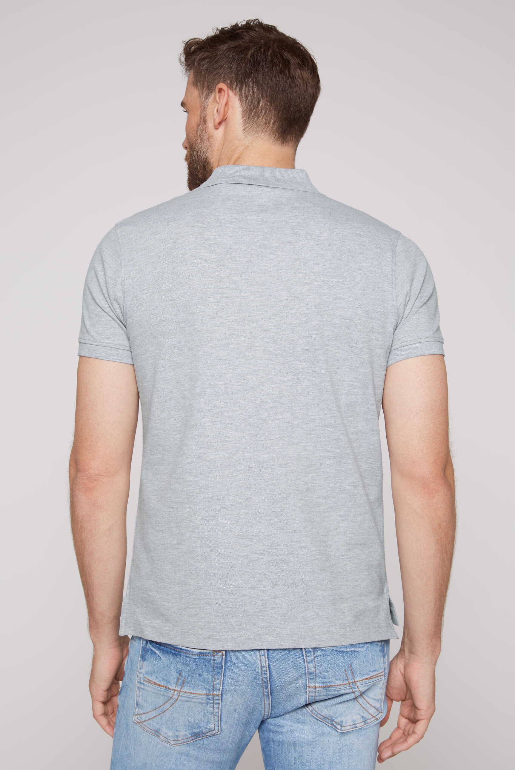 CAMP DAVID Poloshirt, mit Seitenschlitze