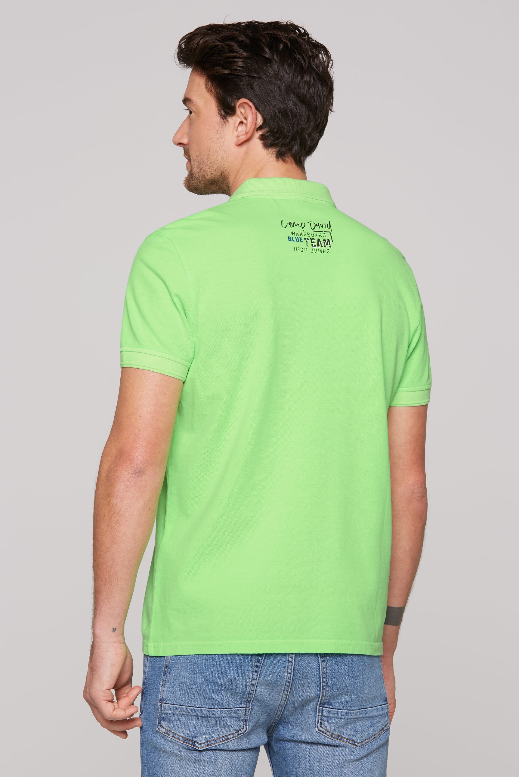 CAMP DAVID Poloshirt, mit Baumwolle